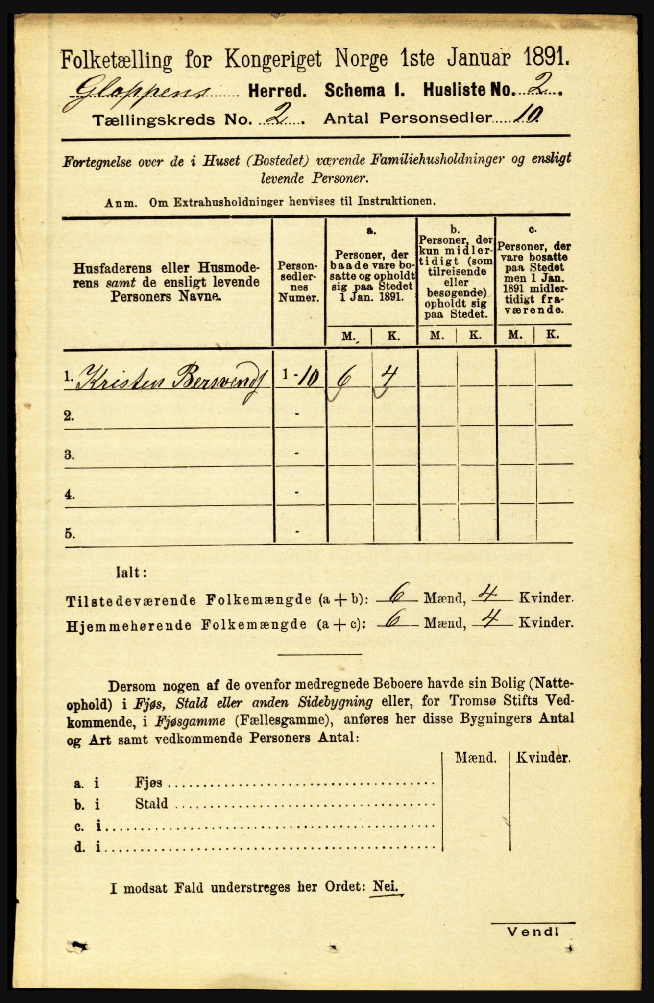 RA, Folketelling 1891 for 1445 Gloppen herred, 1891, s. 553