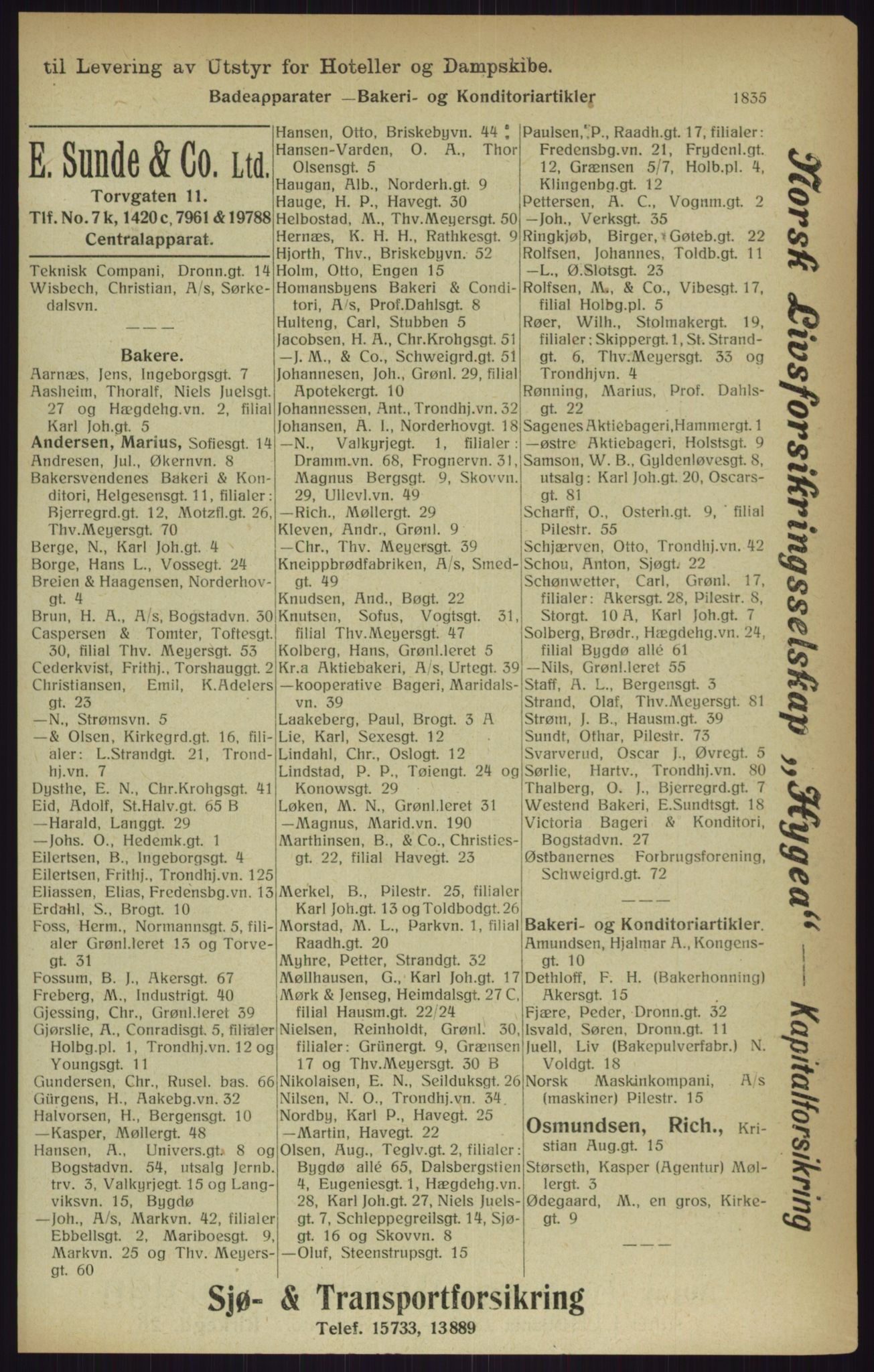 Kristiania/Oslo adressebok, PUBL/-, 1916, s. 1835