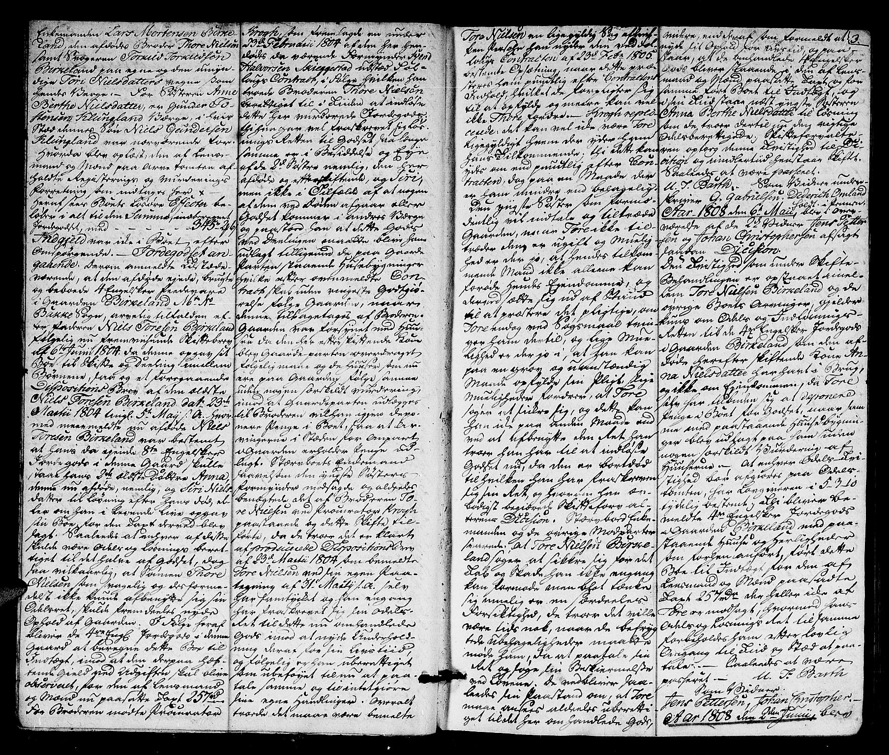 Lister sorenskriveri, AV/SAK-1221-0003/H/Hc/L0052: Skifteprotokoll nr 39 med register, 1808-1810, s. 2b-3a
