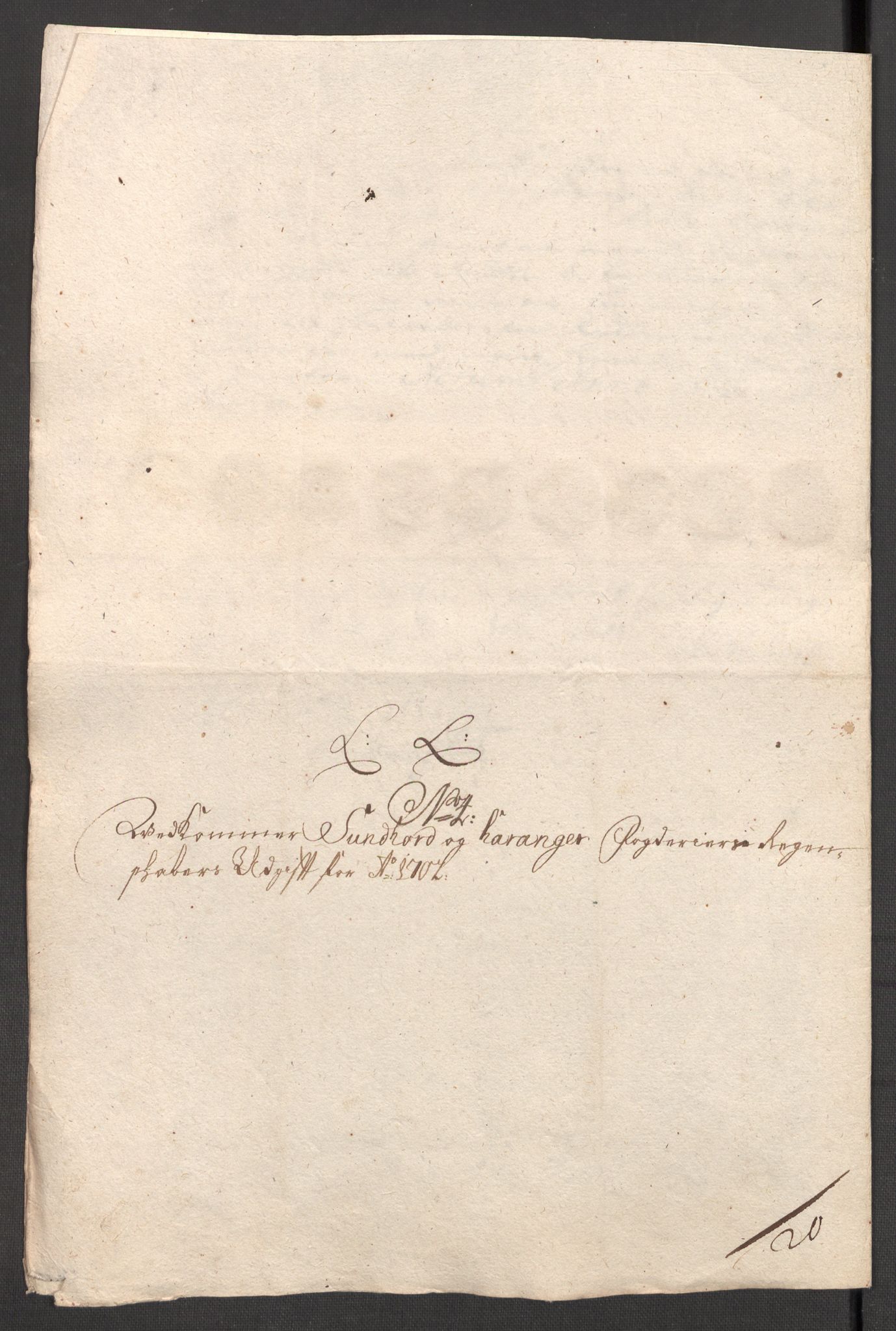 Rentekammeret inntil 1814, Reviderte regnskaper, Fogderegnskap, RA/EA-4092/R48/L2980: Fogderegnskap Sunnhordland og Hardanger, 1702, s. 209