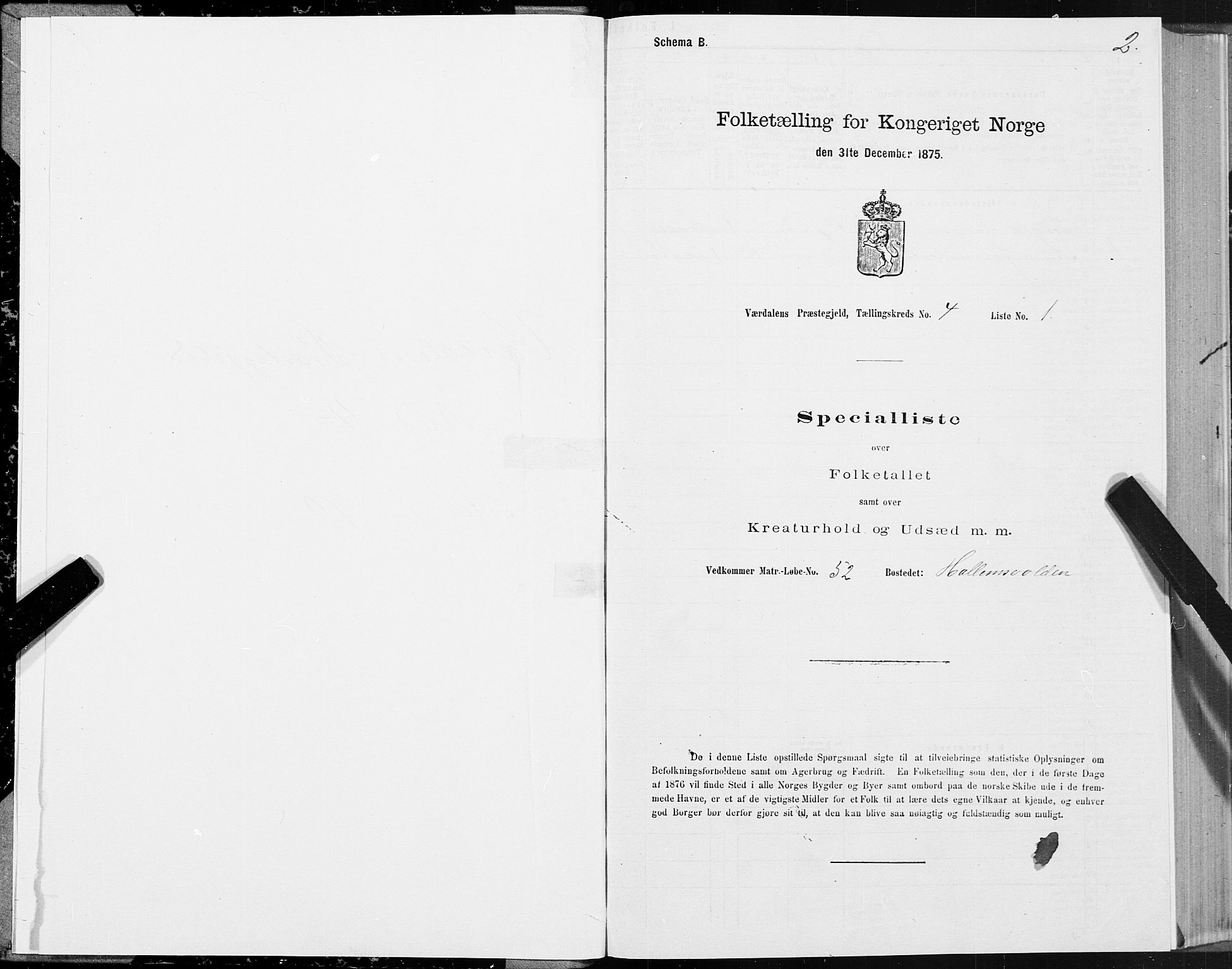 SAT, Folketelling 1875 for 1721P Verdal prestegjeld, 1875, s. 3002