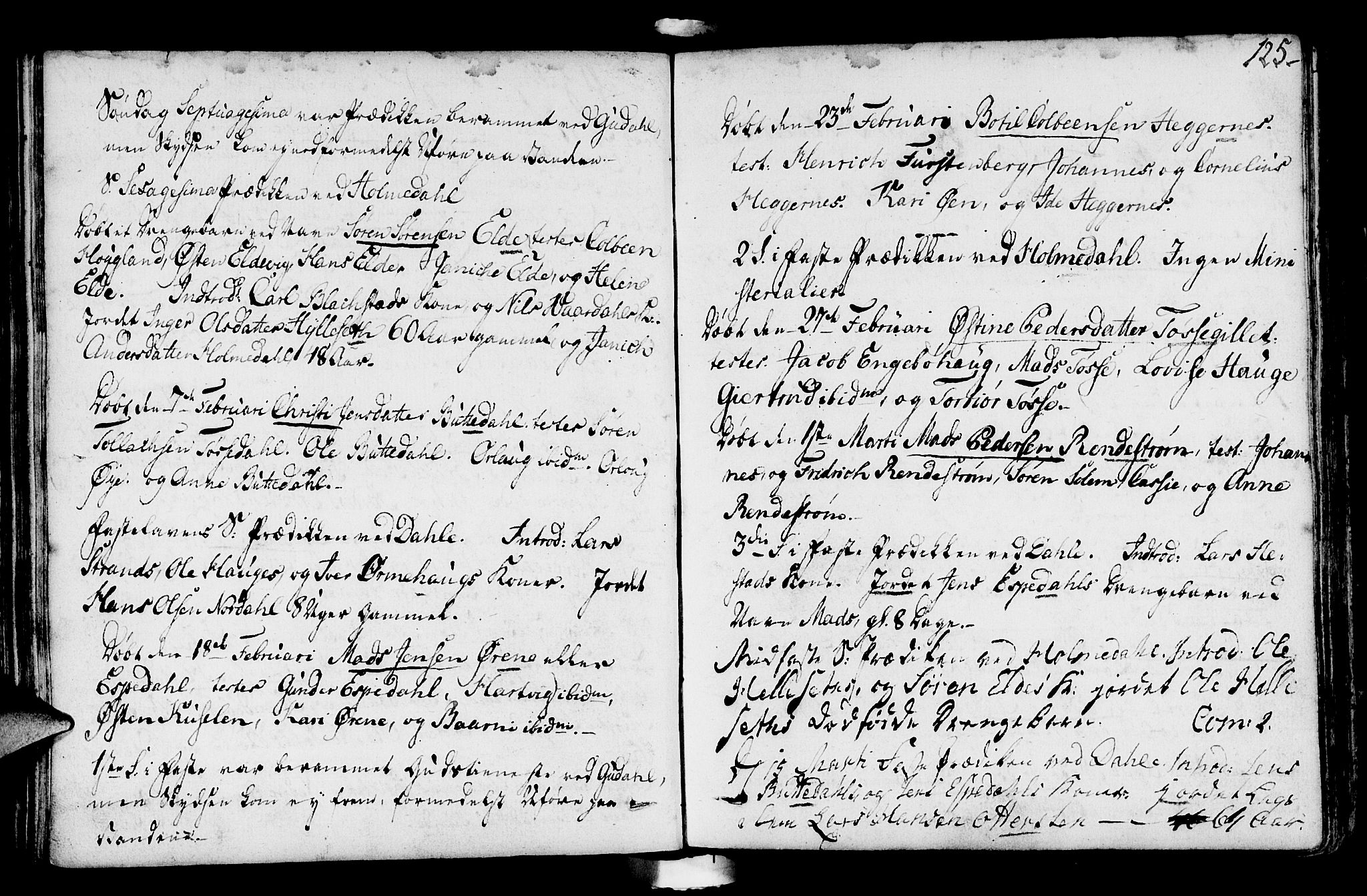 Fjaler sokneprestembete, AV/SAB-A-79801/H/Haa/Haaa/L0003: Ministerialbok nr. A 3, 1799-1814, s. 125