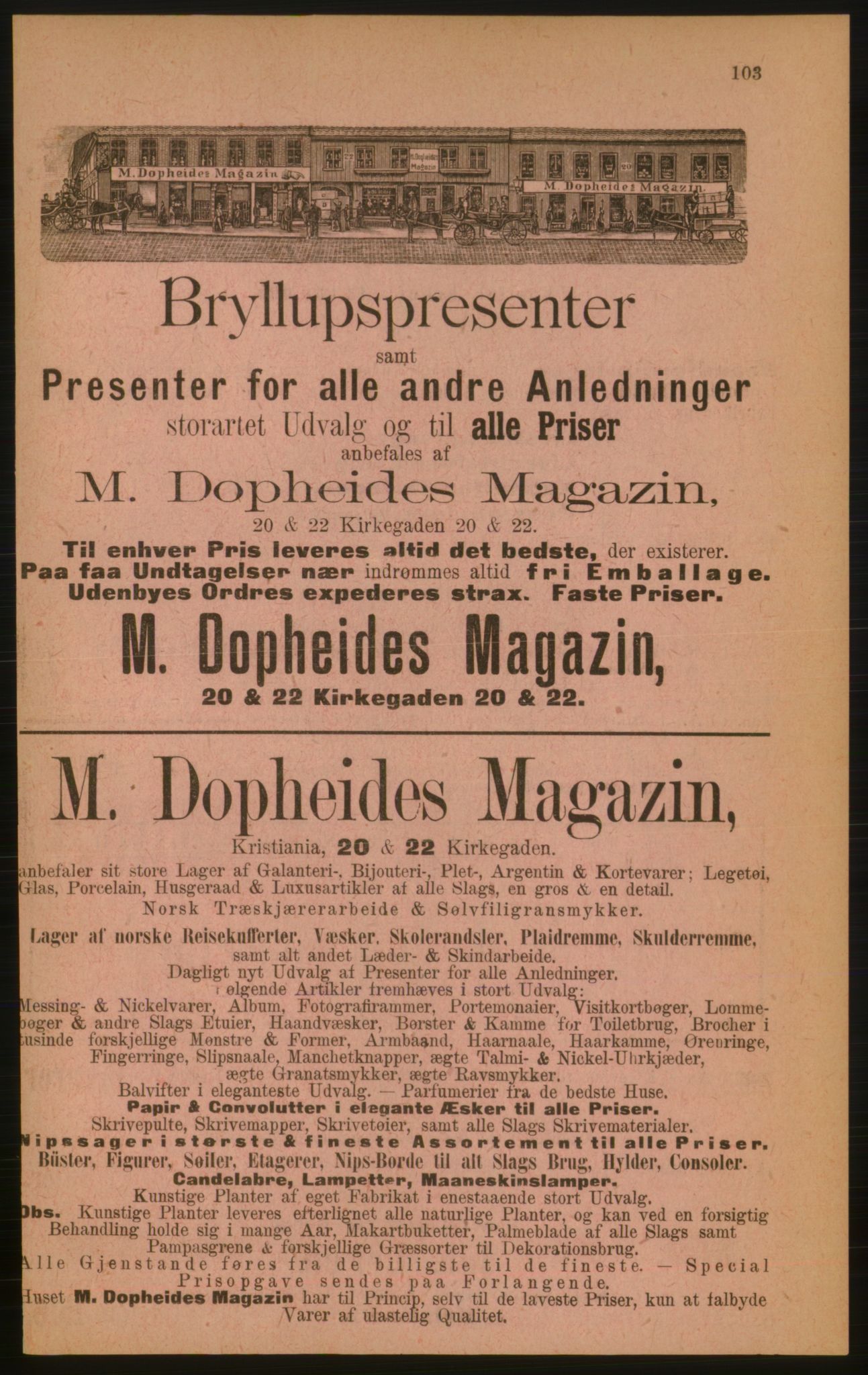 Kristiania/Oslo adressebok, PUBL/-, 1889, s. 103