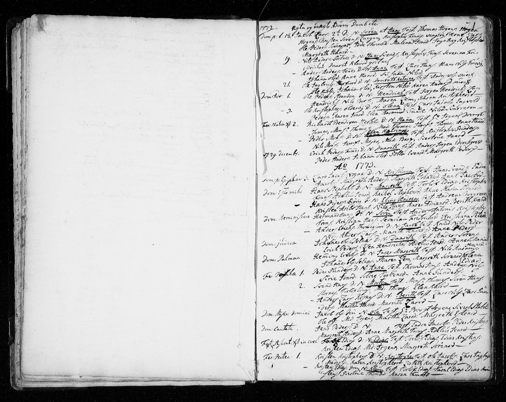Tromsø sokneprestkontor/stiftsprosti/domprosti, AV/SATØ-S-1343/G/Ga/L0002kirke: Ministerialbok nr. 2, 1753-1778, s. 21
