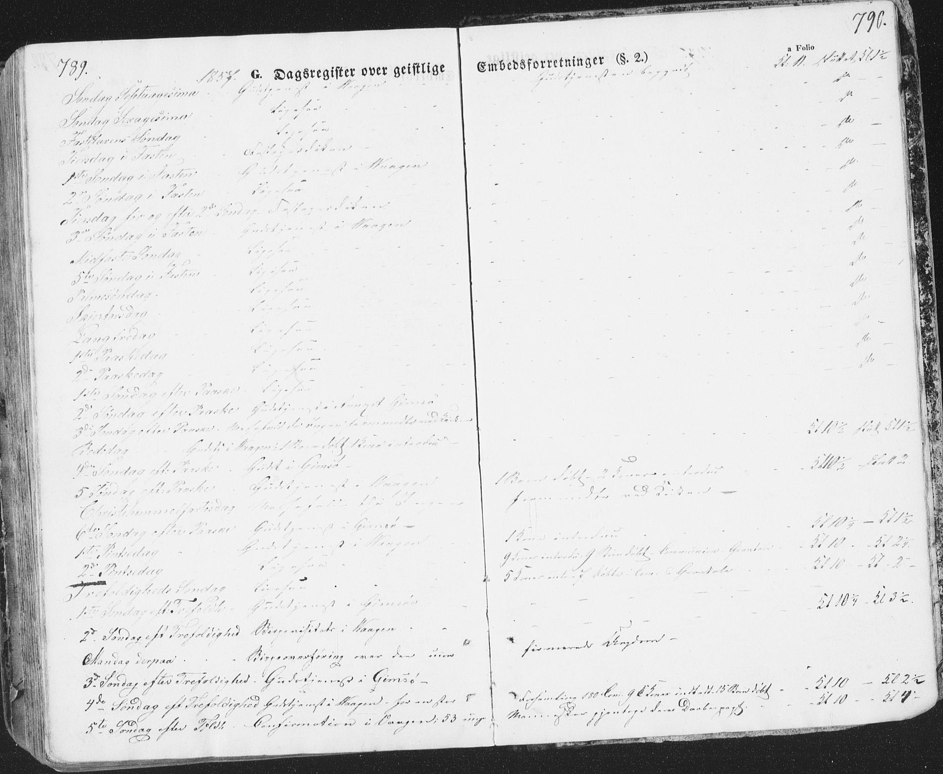 Ministerialprotokoller, klokkerbøker og fødselsregistre - Nordland, AV/SAT-A-1459/874/L1072: Klokkerbok nr. 874C01, 1843-1859, s. 789-790