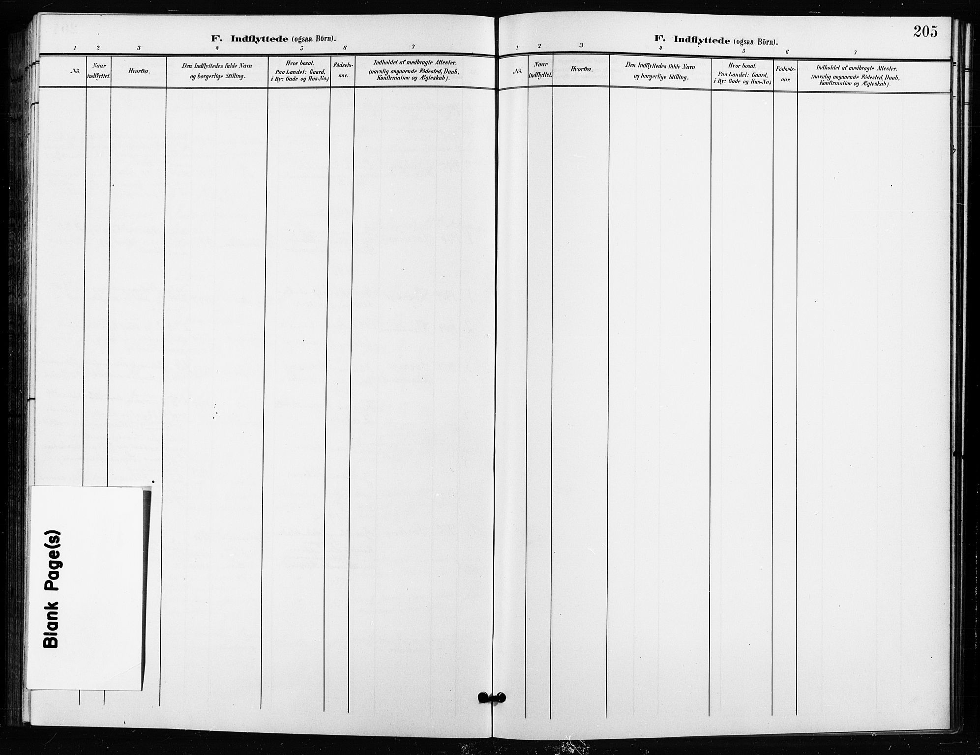 Ullensaker prestekontor Kirkebøker, SAO/A-10236a/G/Ga/L0002: Klokkerbok nr. I 2, 1901-1913, s. 205