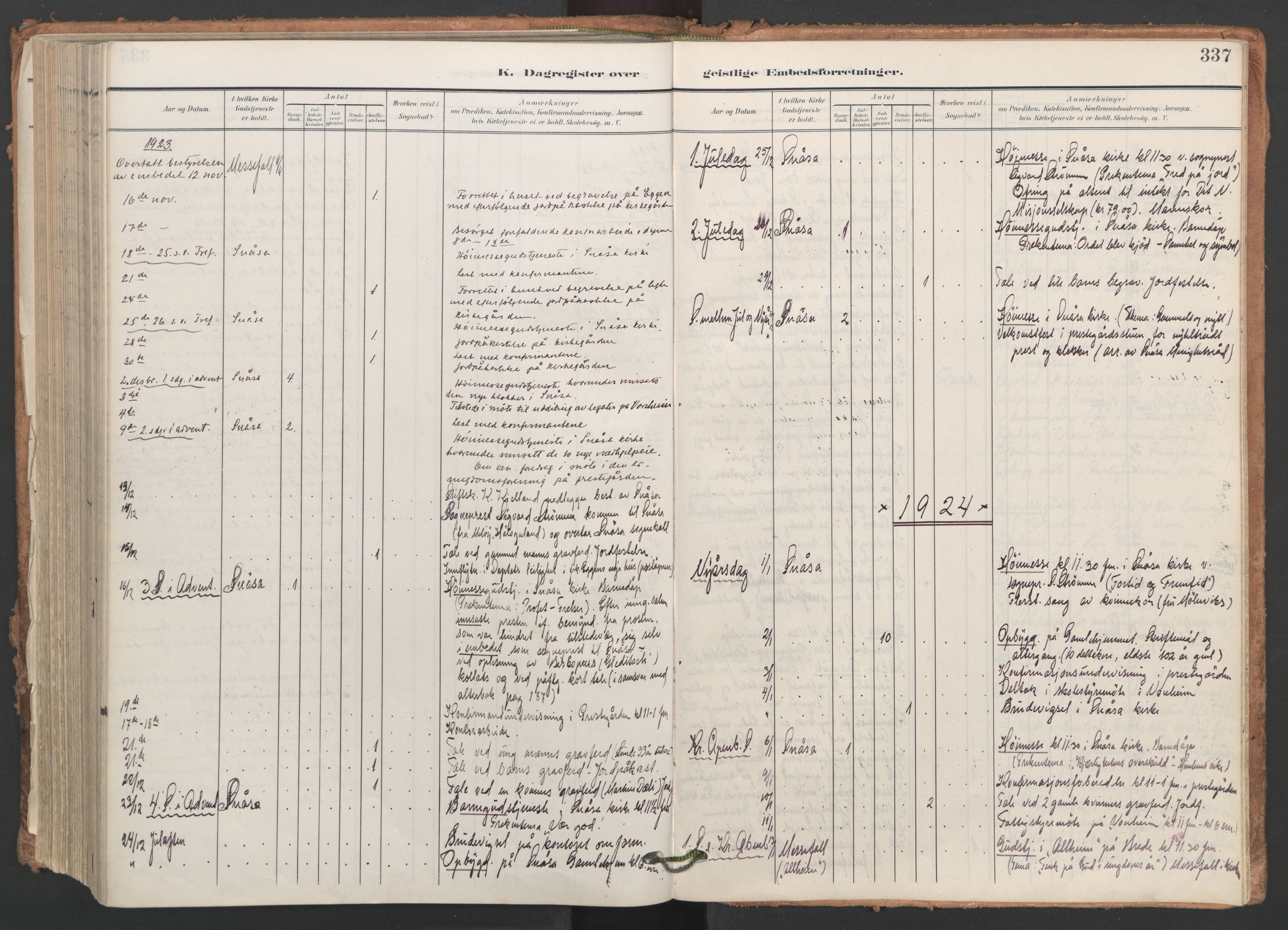 Ministerialprotokoller, klokkerbøker og fødselsregistre - Nord-Trøndelag, AV/SAT-A-1458/749/L0477: Ministerialbok nr. 749A11, 1902-1927, s. 337