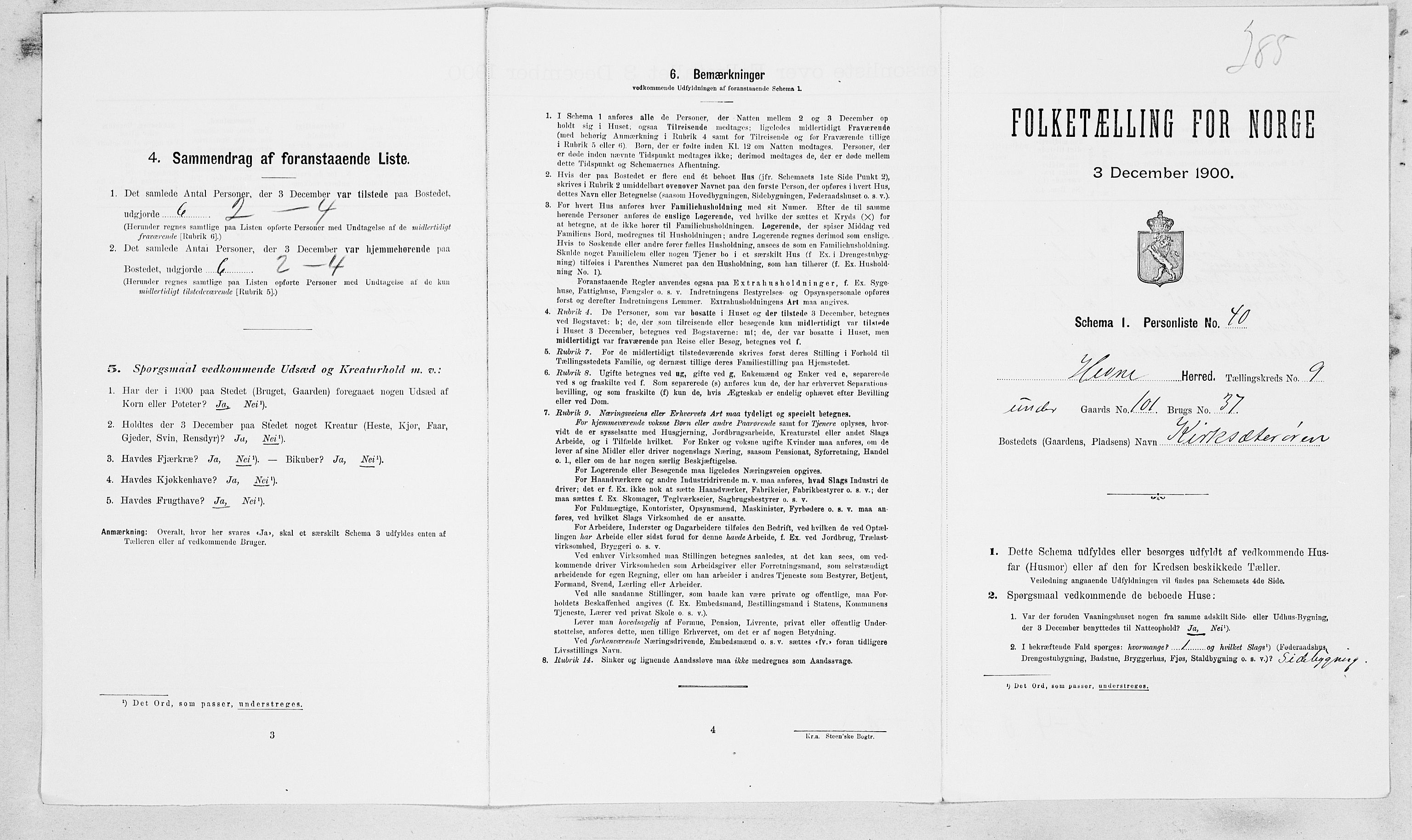 SAT, Folketelling 1900 for 1612 Hemne herred, 1900, s. 1149