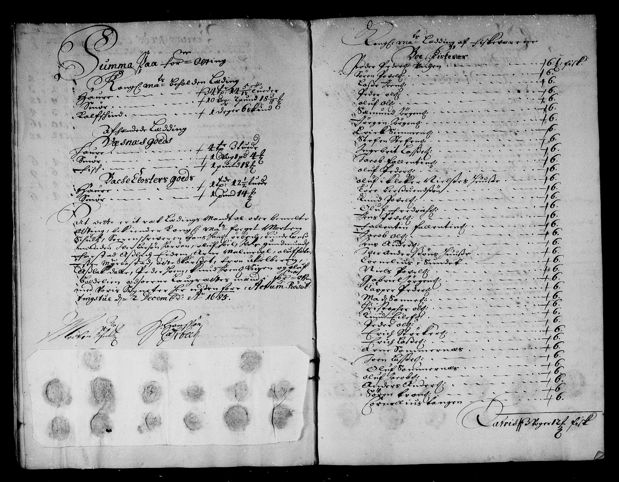 Rentekammeret inntil 1814, Reviderte regnskaper, Stiftamtstueregnskaper, Trondheim stiftamt og Nordland amt, AV/RA-EA-6044/R/Rg/L0081: Trondheim stiftamt og Nordland amt, 1685