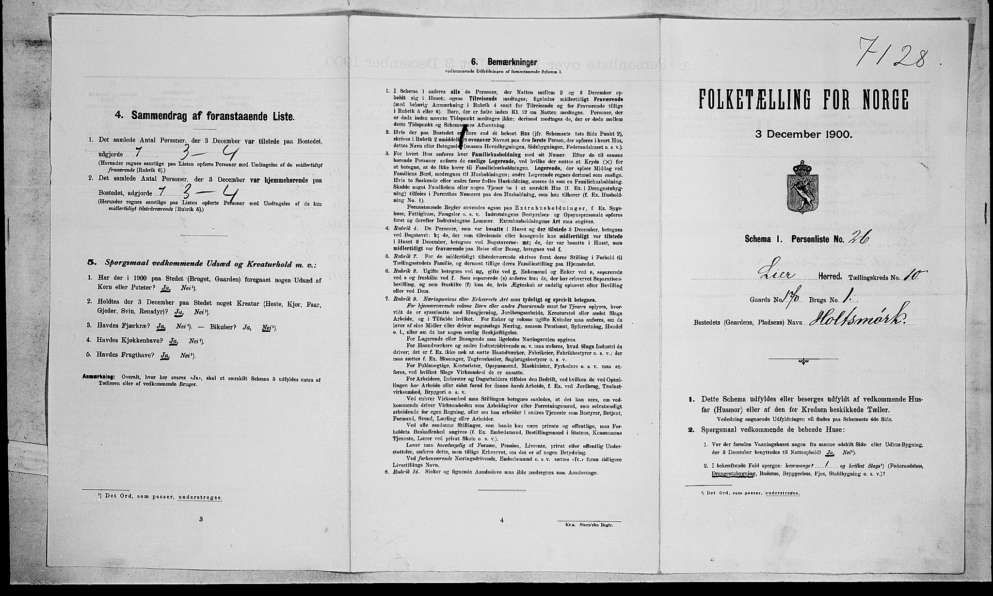 RA, Folketelling 1900 for 0626 Lier herred, 1900, s. 1789