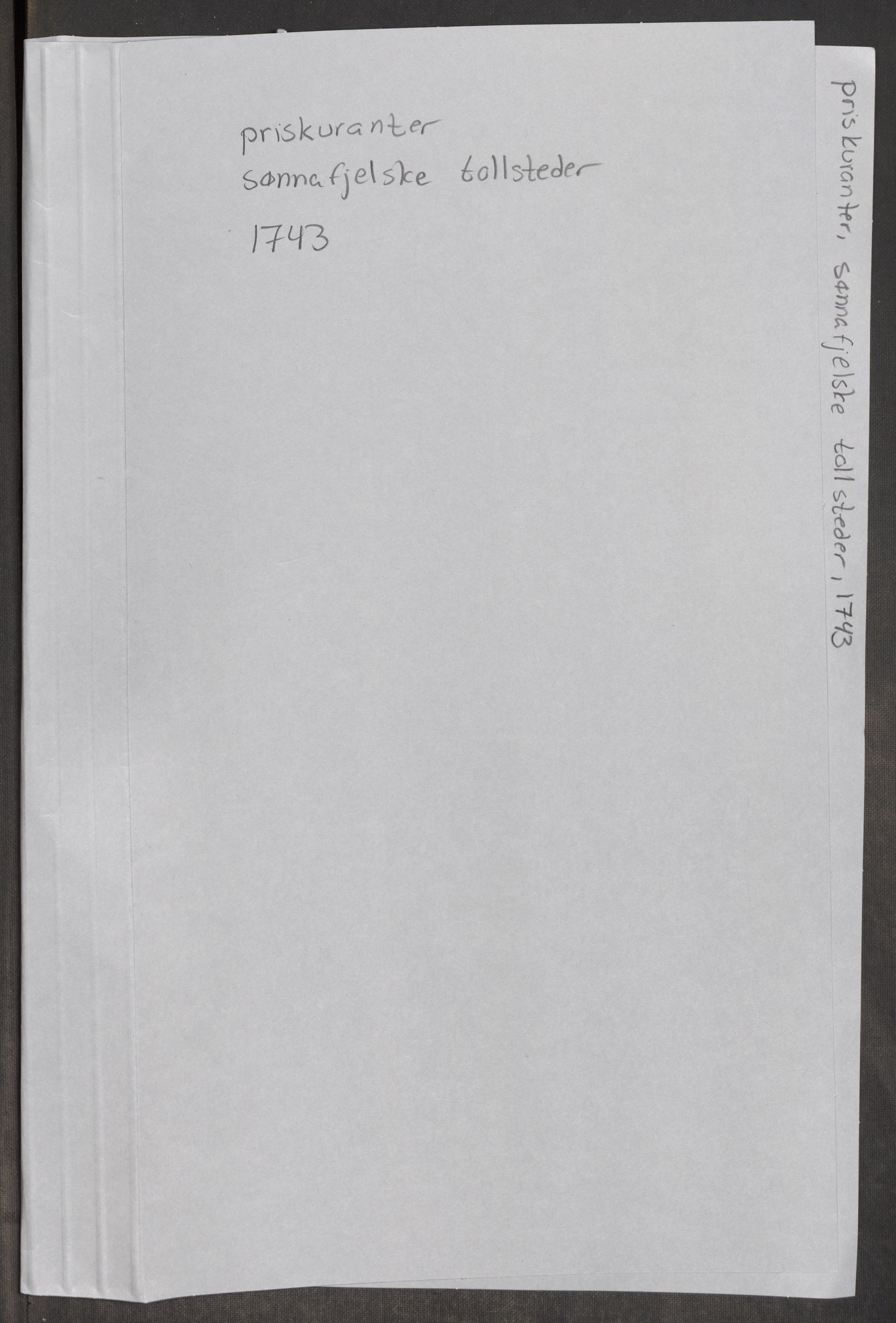 Rentekammeret inntil 1814, Realistisk ordnet avdeling, RA/EA-4070/Oe/L0002: [Ø1]: Priskuranter, 1740-1744, s. 603