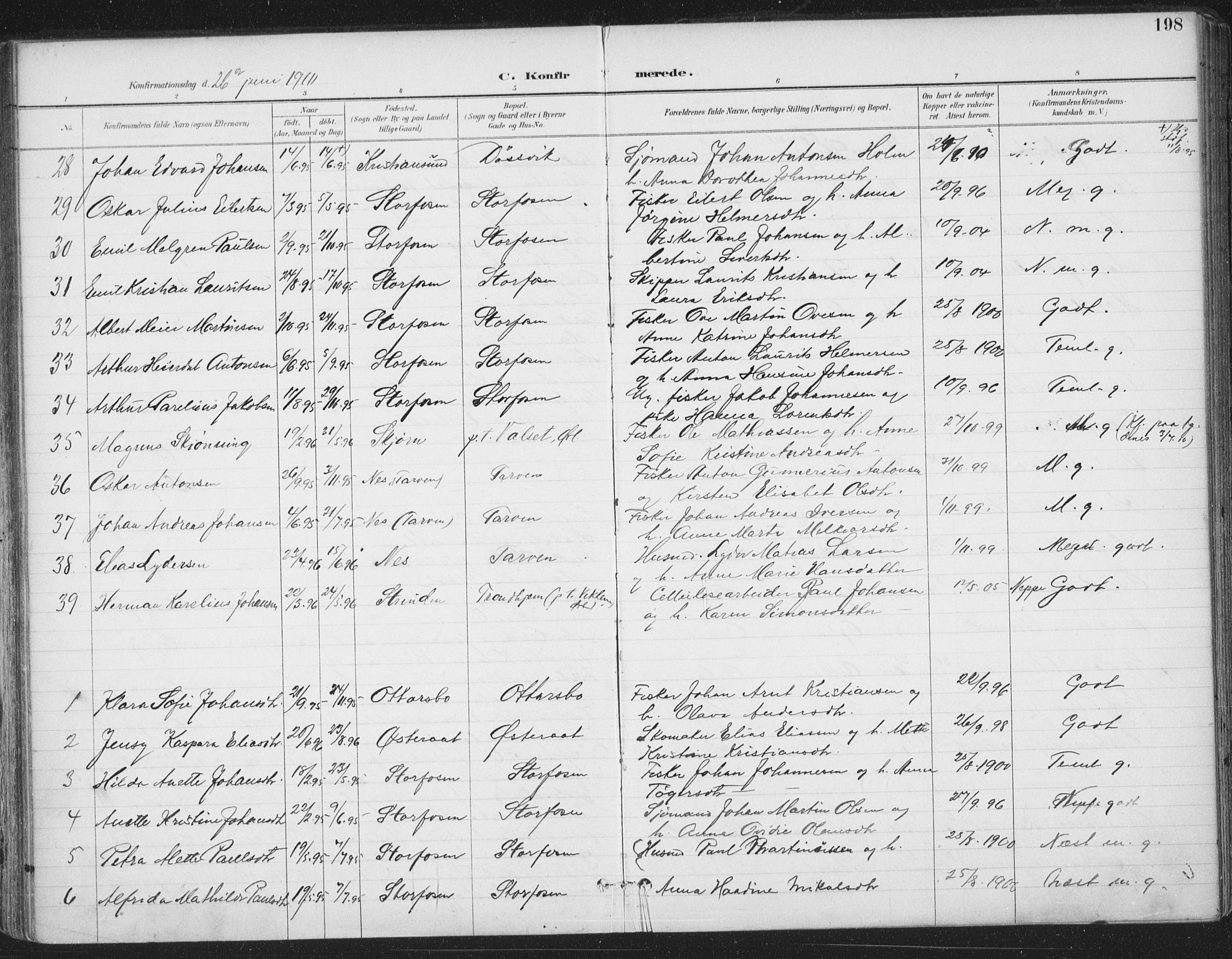Ministerialprotokoller, klokkerbøker og fødselsregistre - Sør-Trøndelag, AV/SAT-A-1456/659/L0743: Ministerialbok nr. 659A13, 1893-1910, s. 198