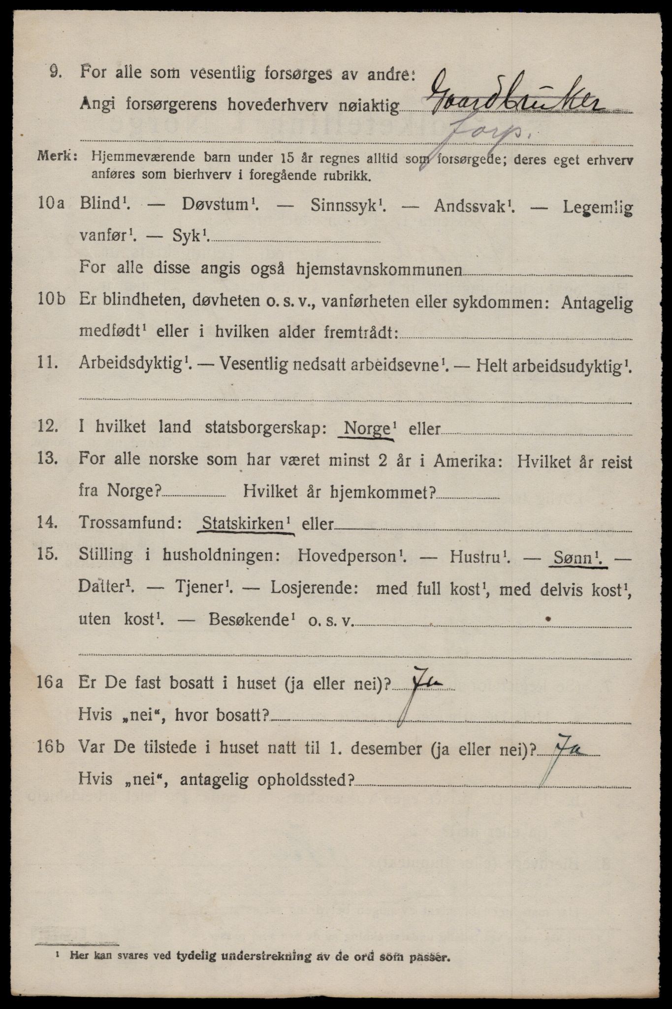 SAKO, Folketelling 1920 for 0828 Seljord herred, 1920, s. 1539