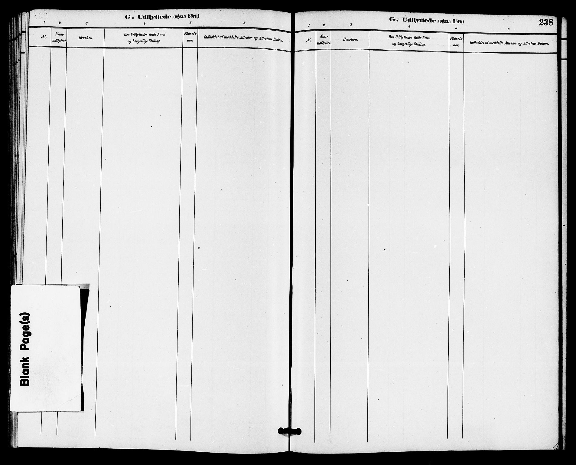 Gransherad kirkebøker, AV/SAKO-A-267/G/Ga/L0003: Klokkerbok nr. I 3, 1887-1915, s. 238