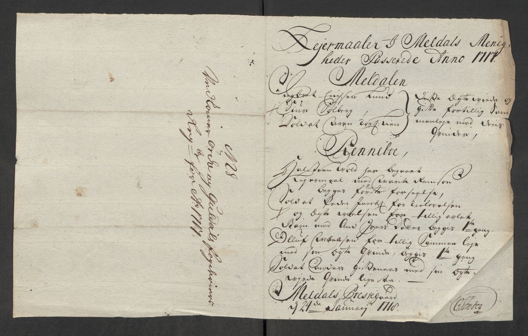 Rentekammeret inntil 1814, Reviderte regnskaper, Fogderegnskap, RA/EA-4092/R60/L3969: Fogderegnskap Orkdal og Gauldal, 1717, s. 249