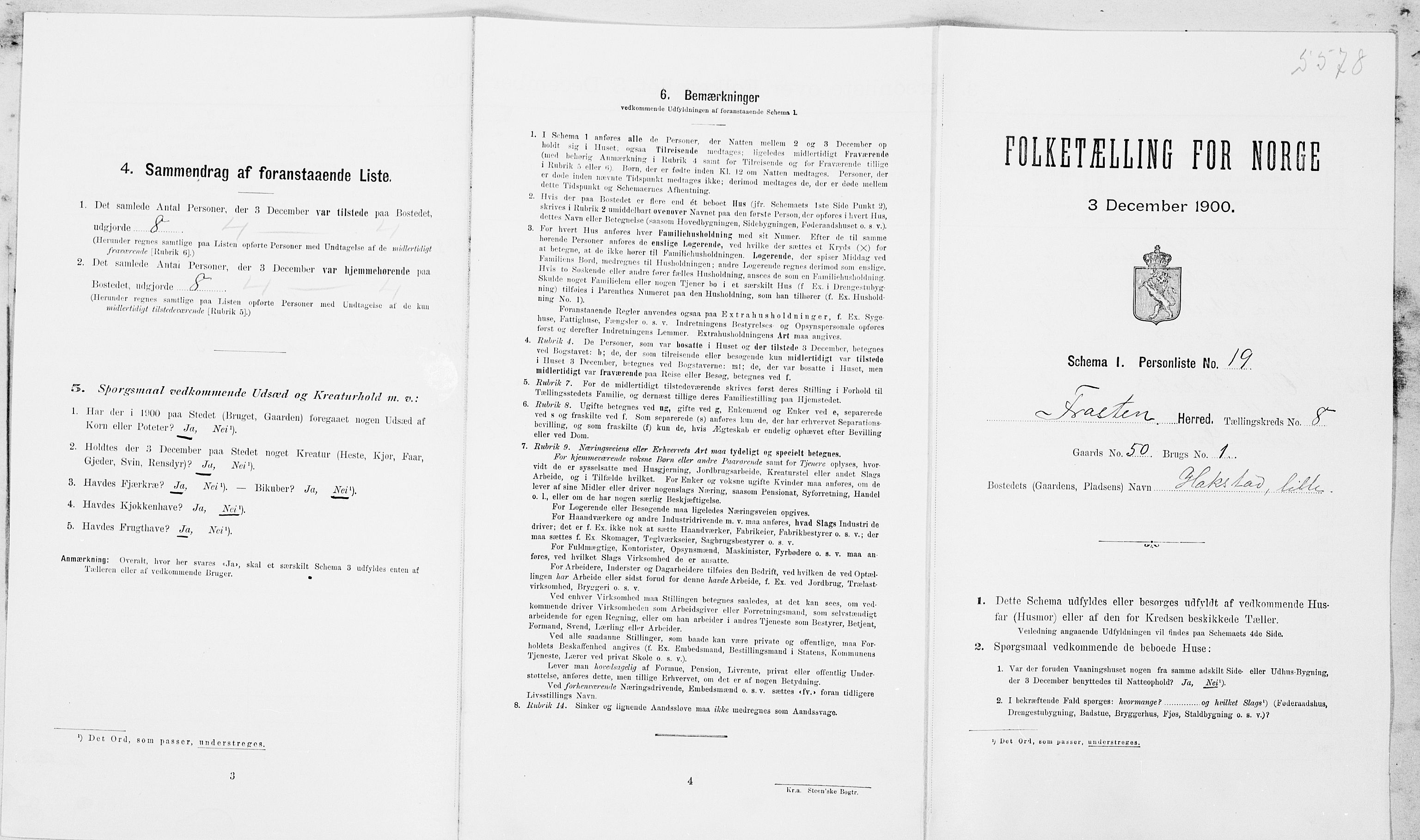 SAT, Folketelling 1900 for 1717 Frosta herred, 1900, s. 959