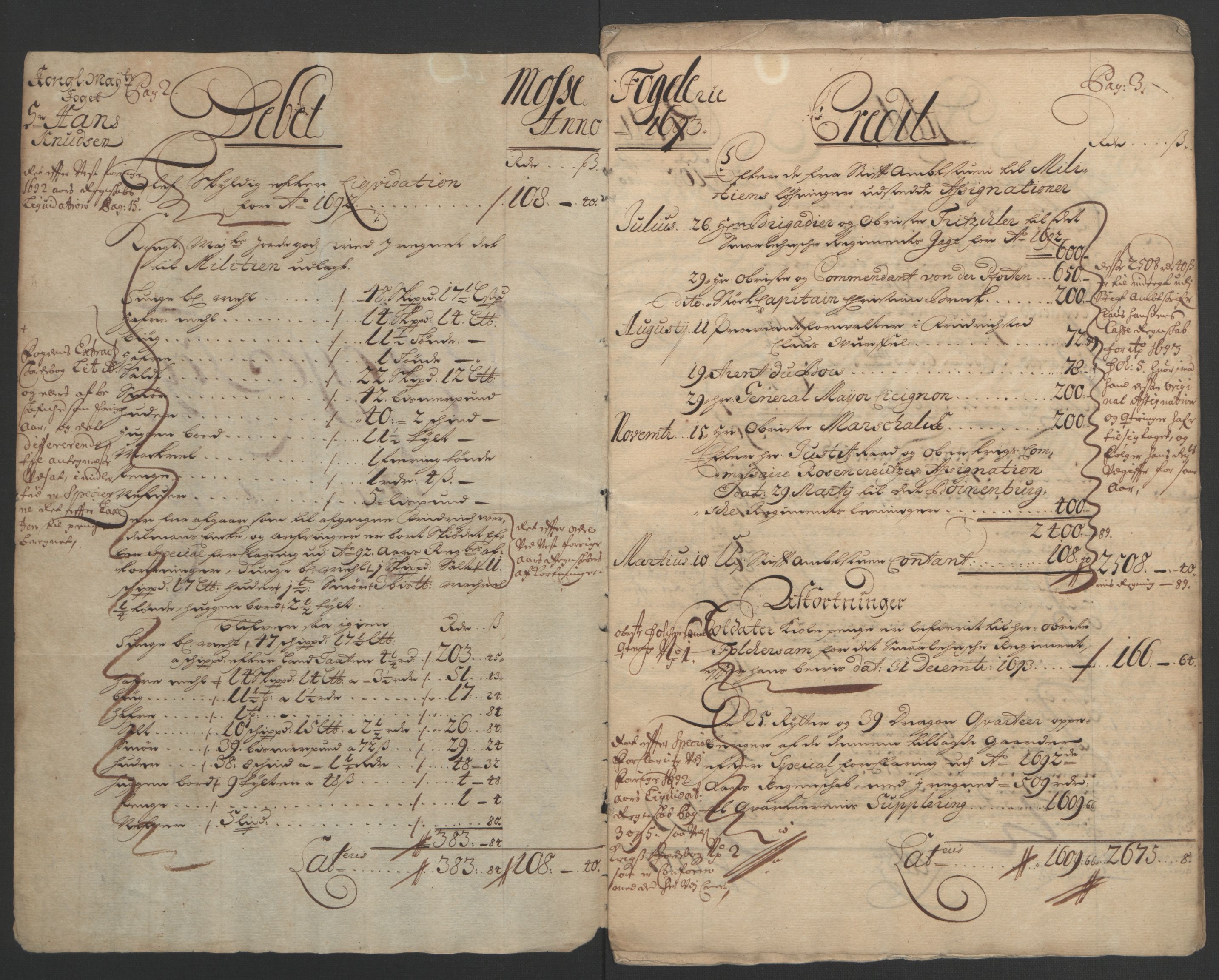 Rentekammeret inntil 1814, Reviderte regnskaper, Fogderegnskap, RA/EA-4092/R02/L0108: Fogderegnskap Moss og Verne kloster, 1692-1693, s. 204