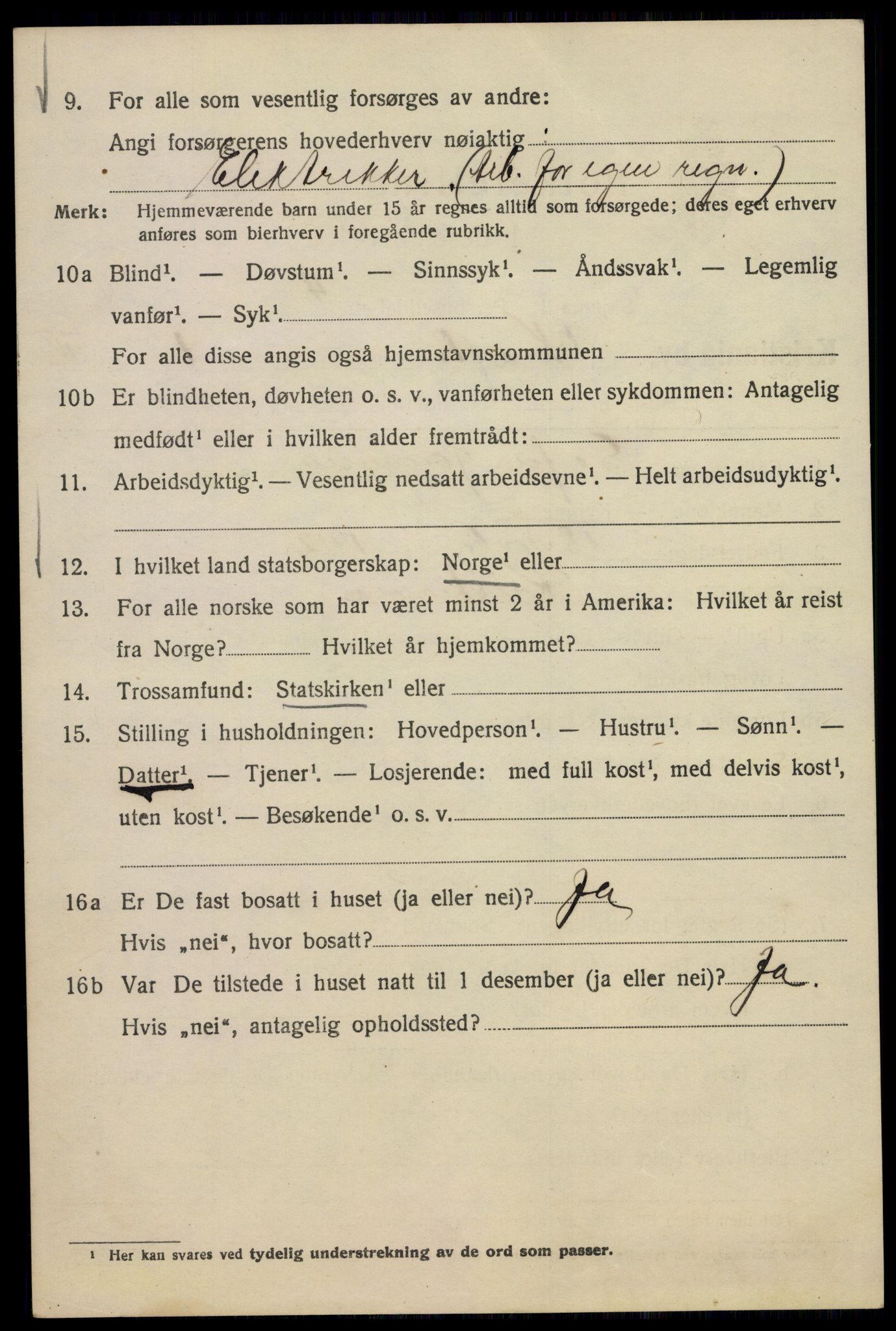 SAO, Folketelling 1920 for 0301 Kristiania kjøpstad, 1920, s. 351012