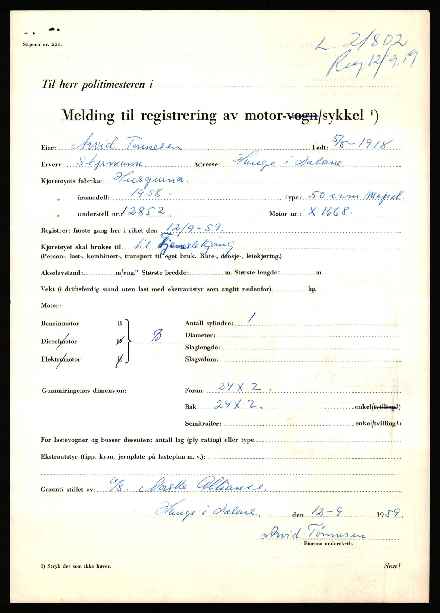 Stavanger trafikkstasjon, SAST/A-101942/0/F/L0038: L-21500 - L-22252, 1930-1971, s. 1025