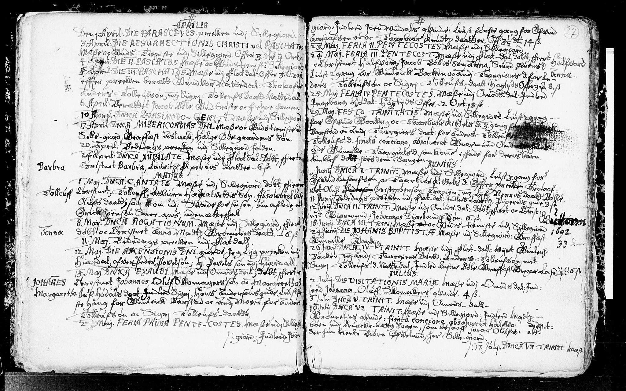 Seljord kirkebøker, SAKO/A-20/F/Fa/L0001: Ministerialbok nr. I 1, 1654-1686, s. 27