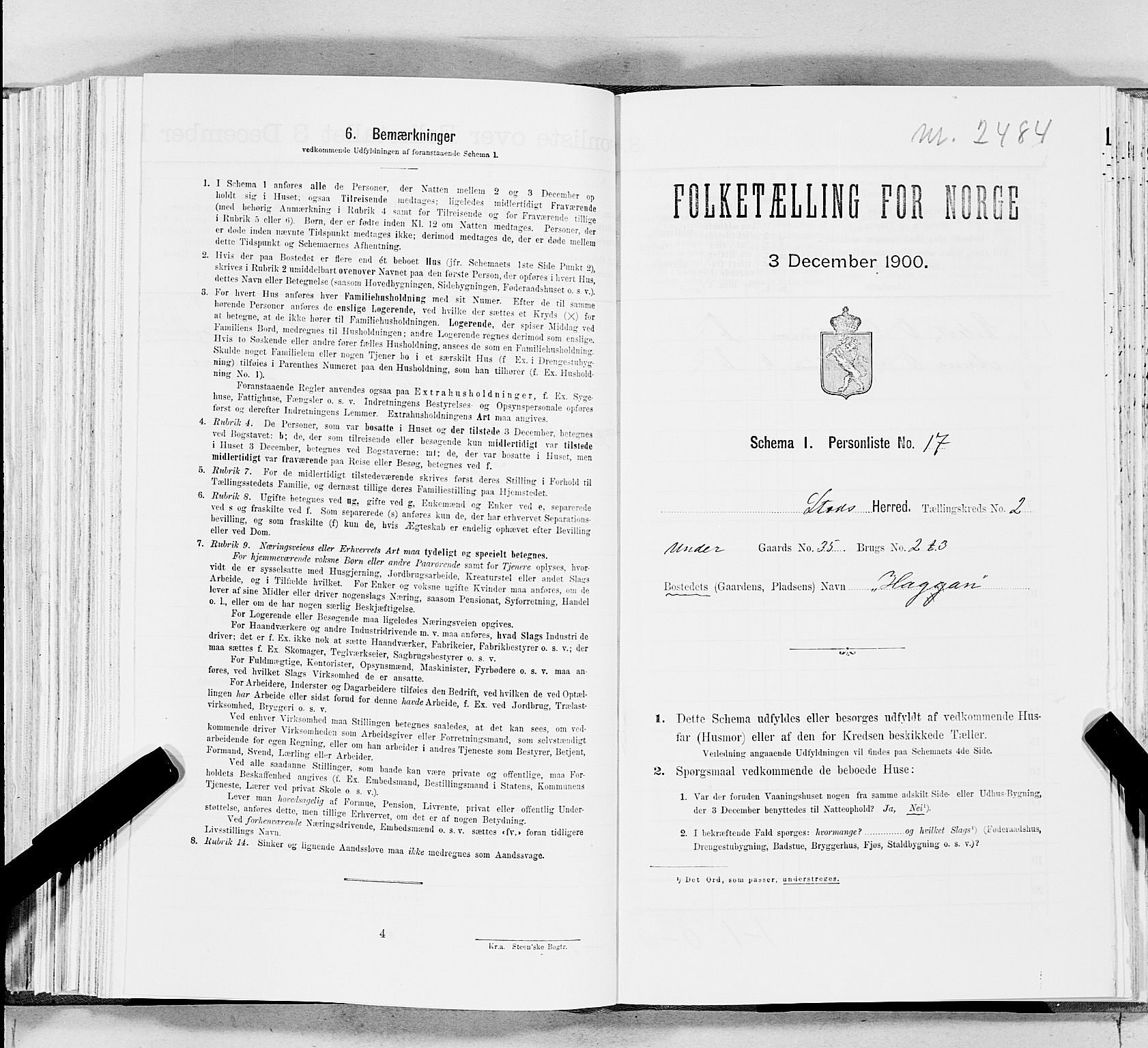 SAT, Folketelling 1900 for 1734 Stod herred, 1900, s. 332
