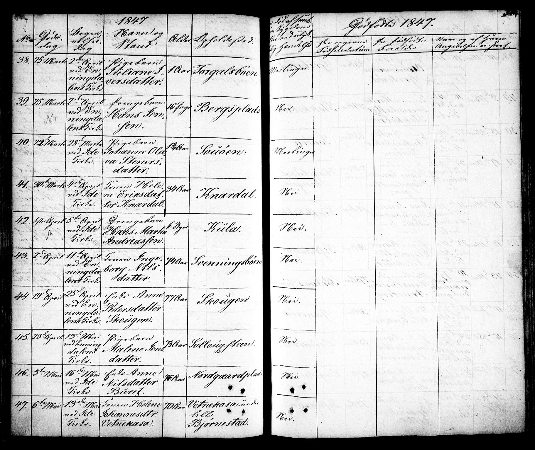 Idd prestekontor Kirkebøker, AV/SAO-A-10911/F/Fc/L0003: Ministerialbok nr. III 3, 1832-1847, s. 304