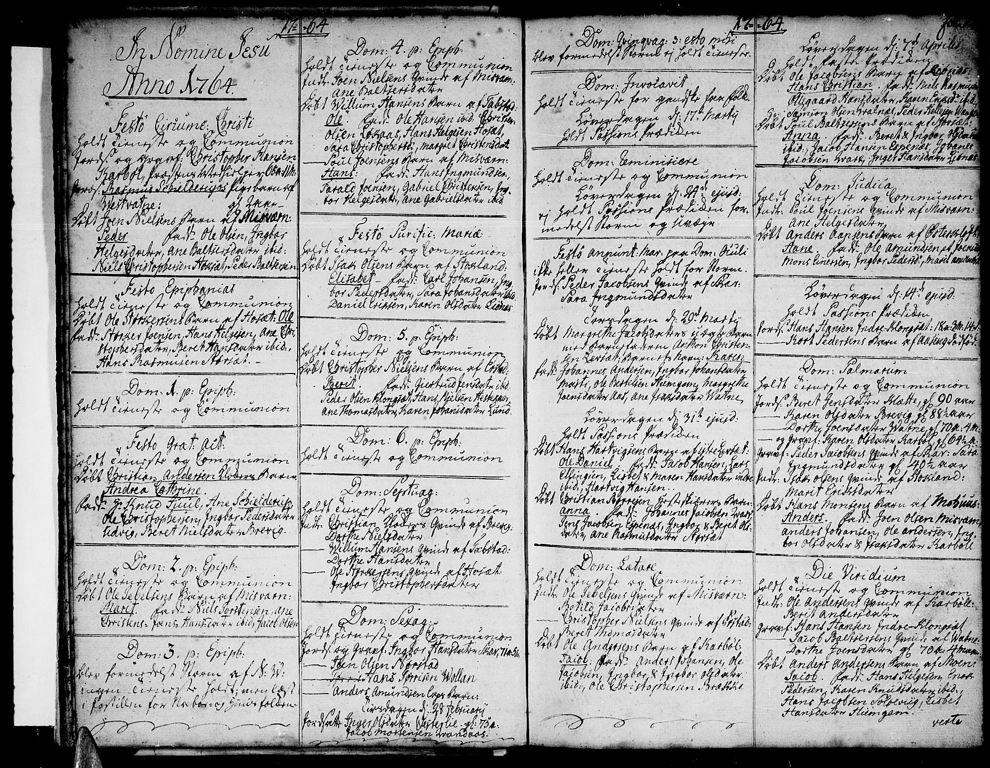 Ministerialprotokoller, klokkerbøker og fødselsregistre - Nordland, AV/SAT-A-1459/852/L0735: Ministerialbok nr. 852A05, 1762-1820, s. 12