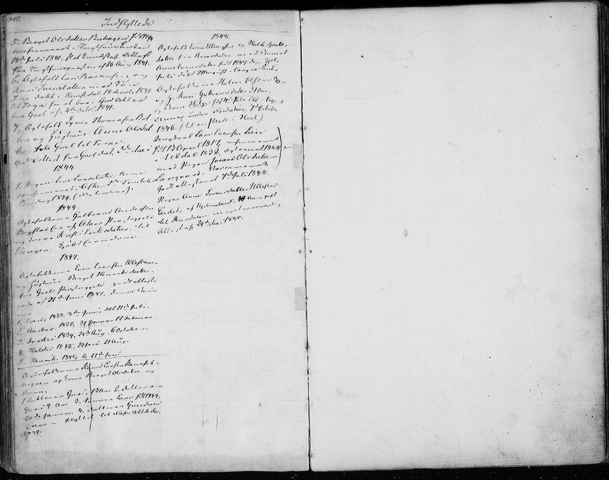 Ål kirkebøker, AV/SAKO-A-249/F/Fa/L0005: Ministerialbok nr. I 5, 1825-1848, s. 340