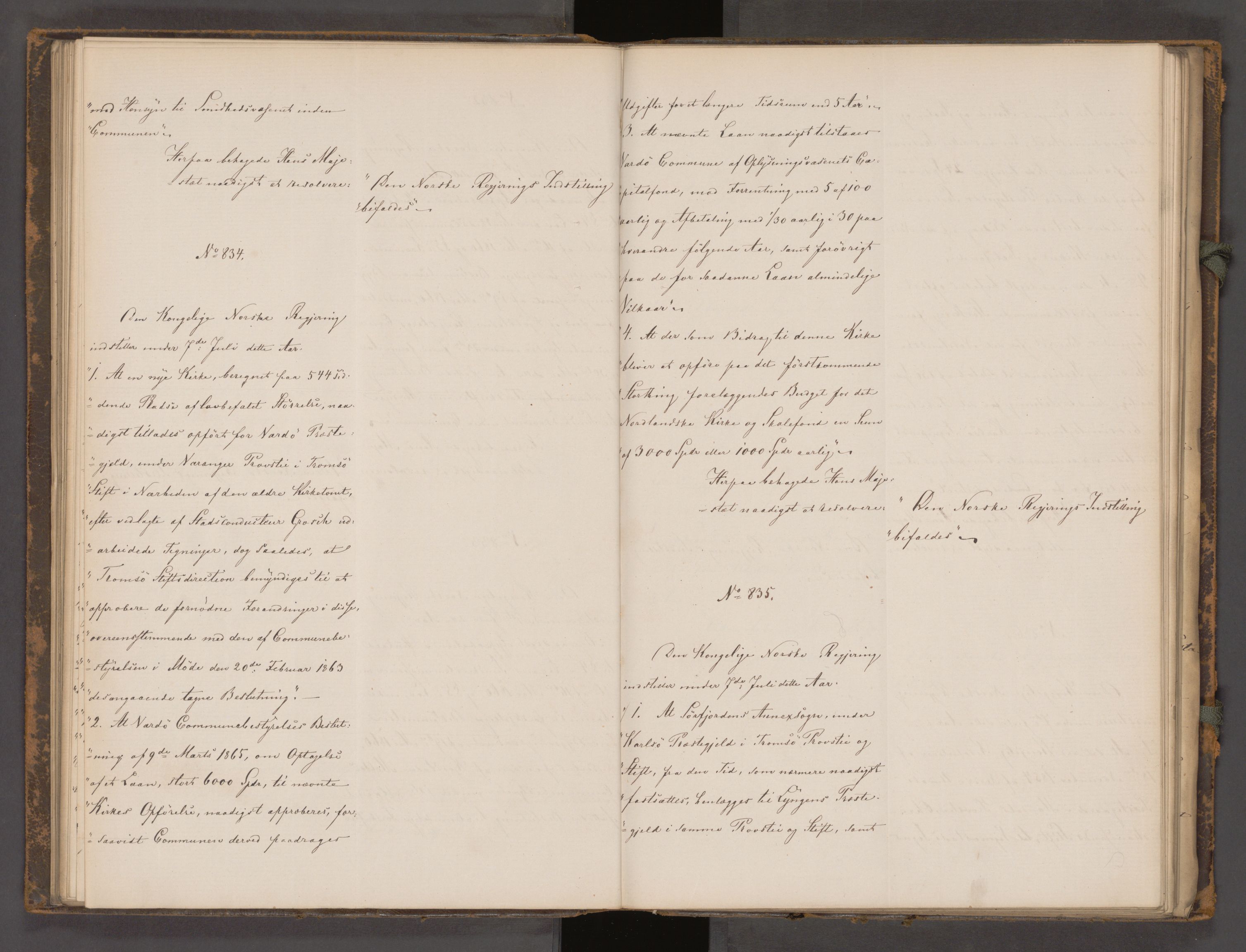 Statsrådssekretariatet, AV/RA-S-1001/A/Ab/L0104: Kgl. res. nr. 724-1001b, 2. halvår, 1865