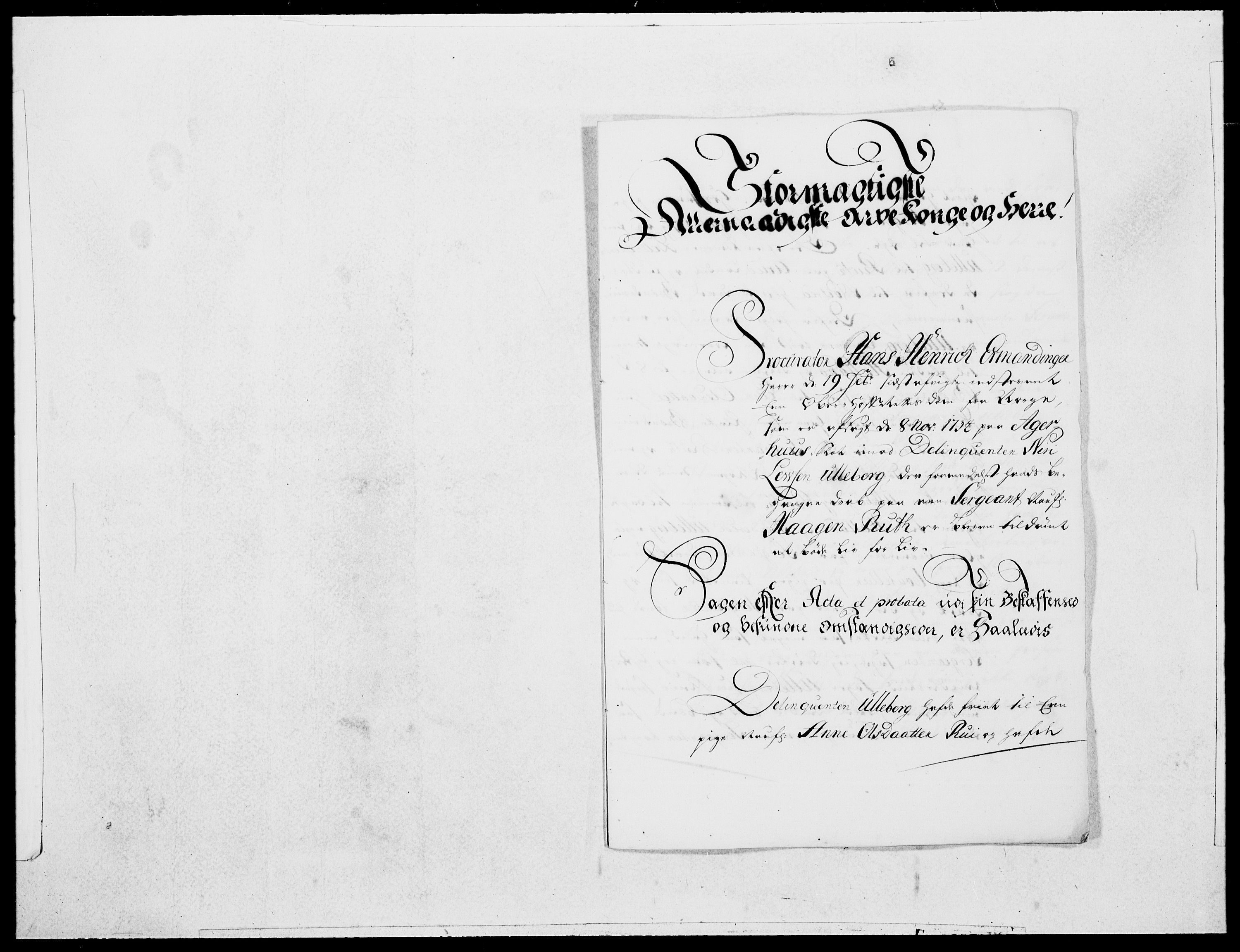 Danske Kanselli 1572-1799, AV/RA-EA-3023/F/Fc/Fcc/Fcca/L0120: Norske innlegg 1572-1799, 1735, s. 202