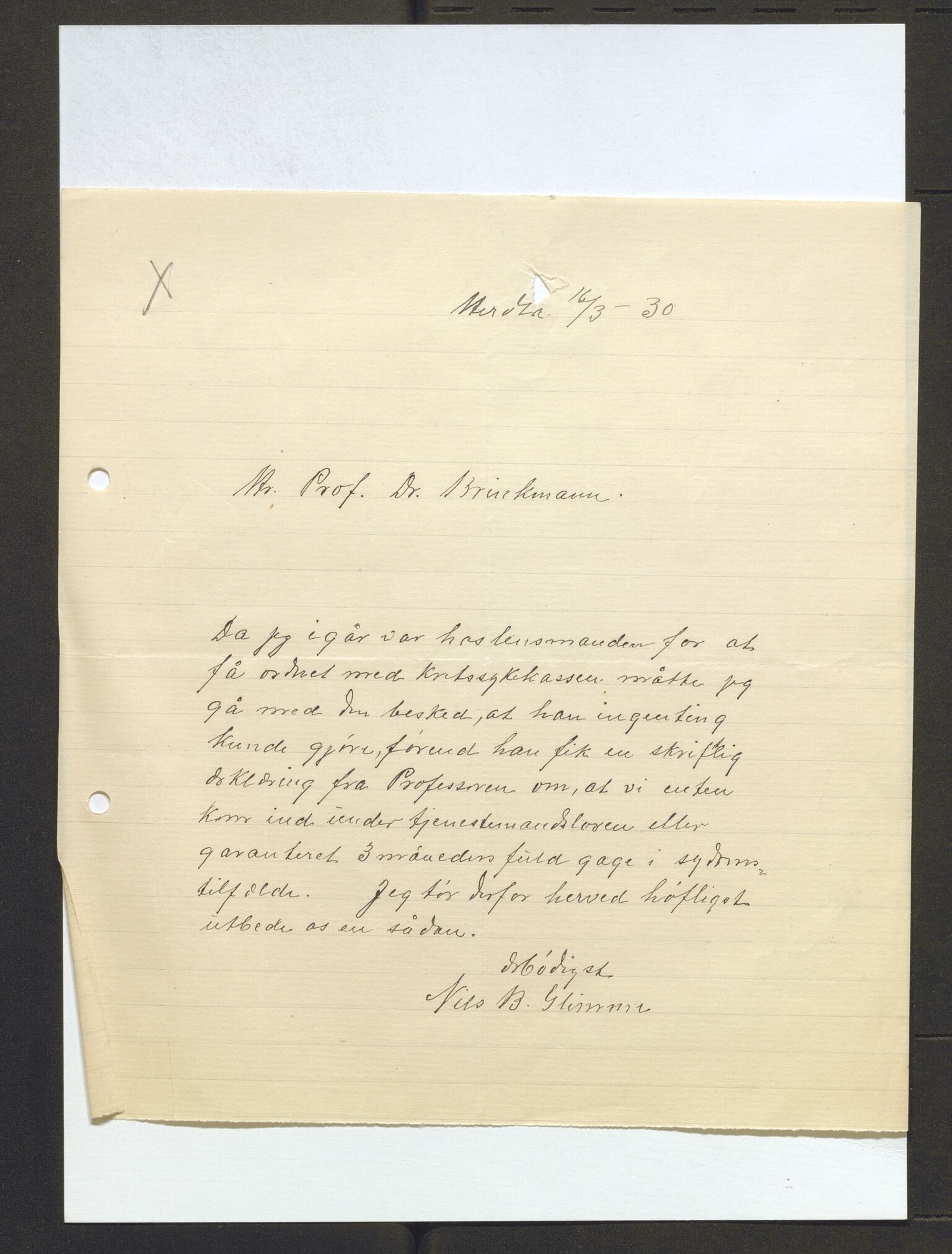 Bergens Museum, AV/SAB-A-17301/13/D/L0002: Korrespondanse , 1928-1940, s. 80