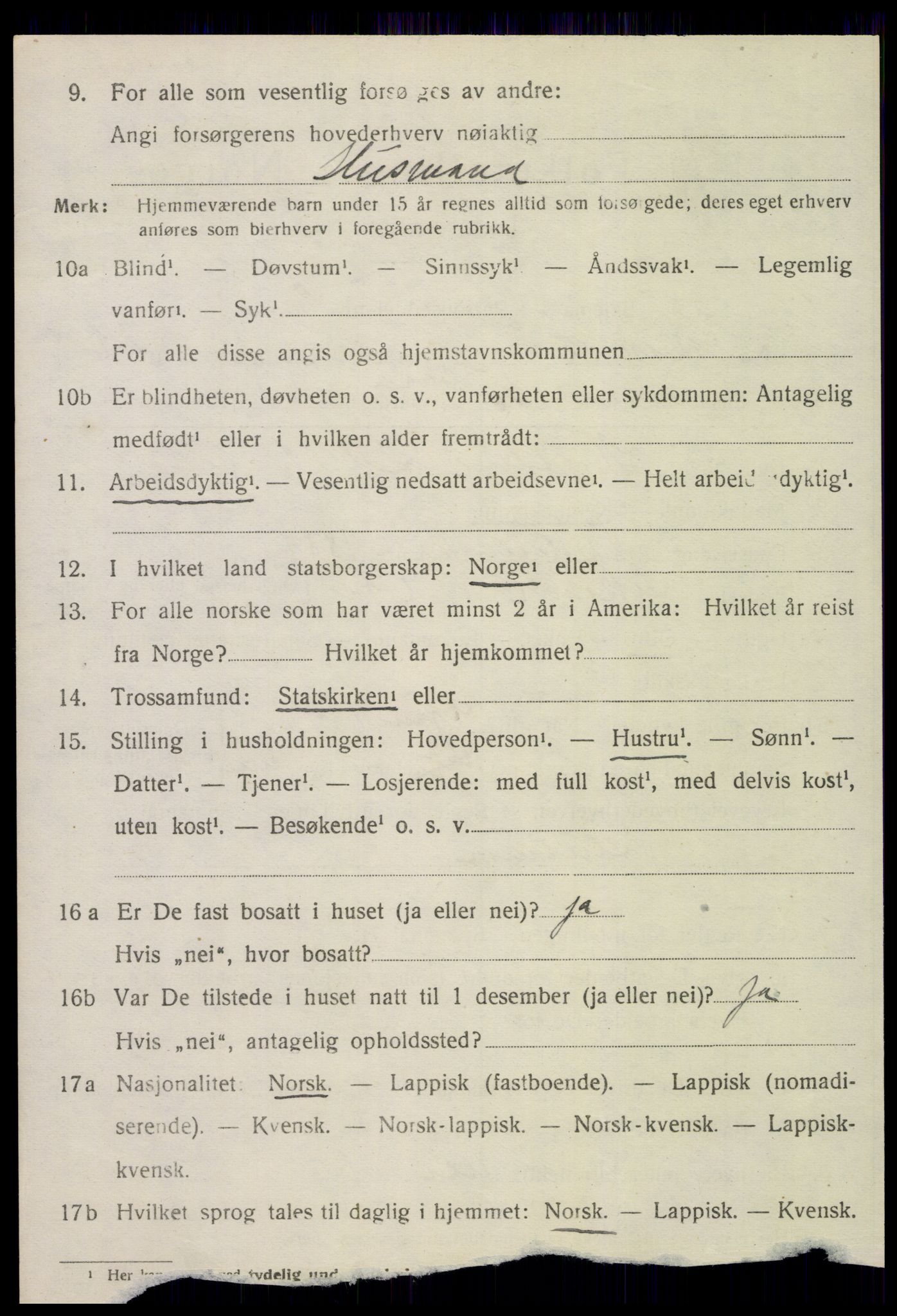 SAT, Folketelling 1920 for 1718 Leksvik herred, 1920, s. 6019