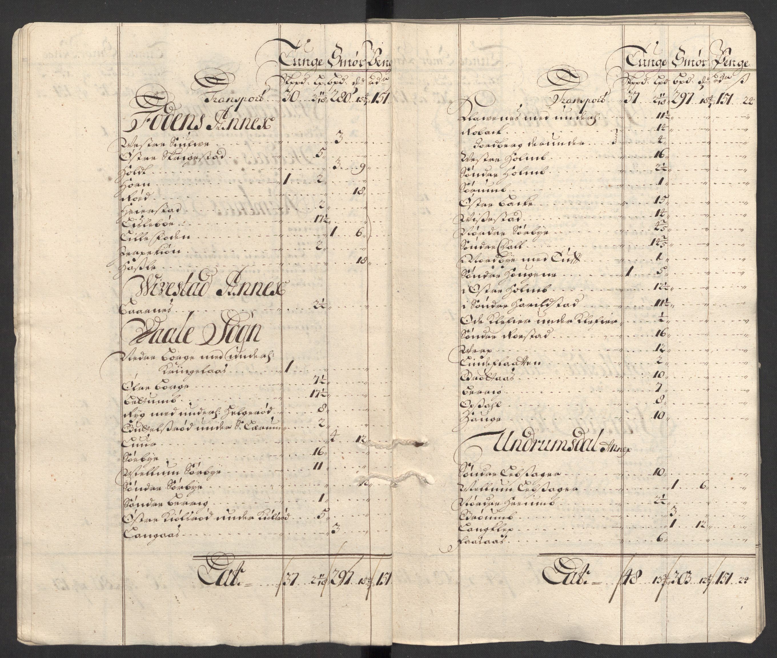 Rentekammeret inntil 1814, Reviderte regnskaper, Fogderegnskap, AV/RA-EA-4092/R32/L1872: Fogderegnskap Jarlsberg grevskap, 1706-1707, s. 438