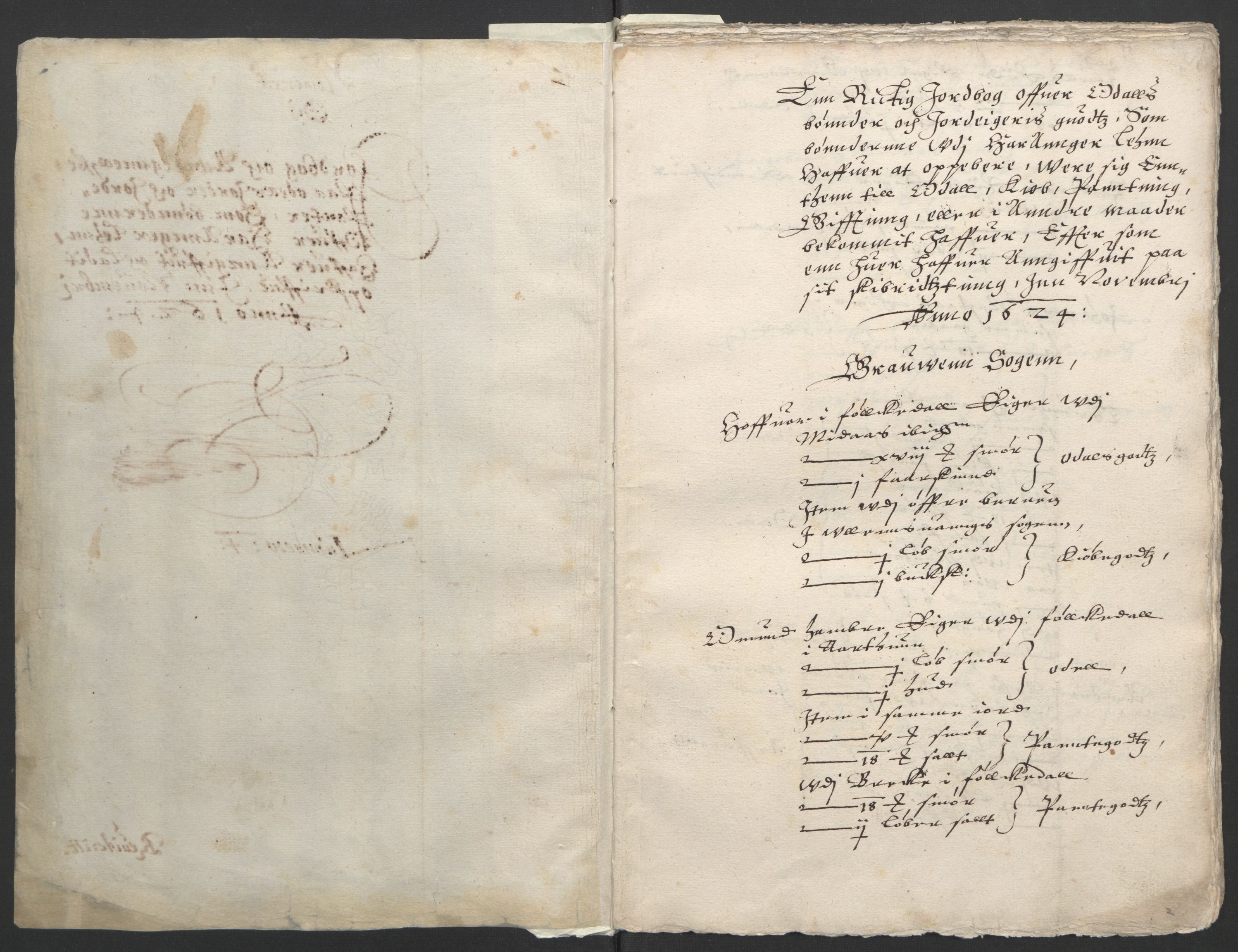 Stattholderembetet 1572-1771, AV/RA-EA-2870/Ek/L0011/0001: Jordebøker til utlikning av rosstjeneste 1624-1626: / Odelsjordebøker for Bergenhus len, 1624, s. 123