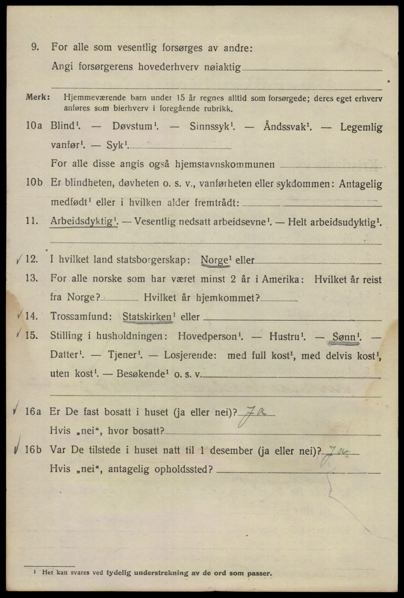 SAO, Folketelling 1920 for 0301 Kristiania kjøpstad, 1920, s. 141478