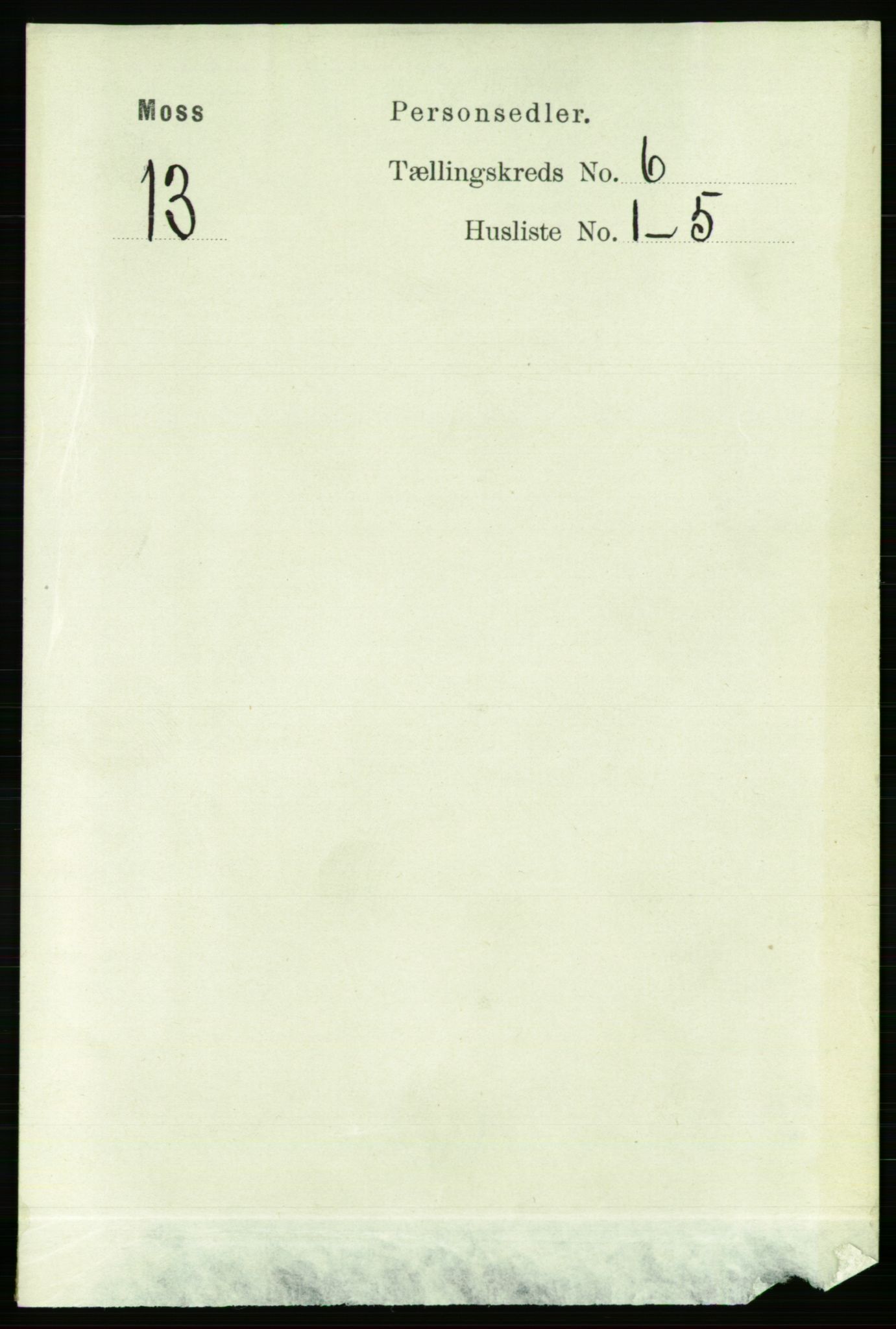 RA, Folketelling 1891 for 0104 Moss kjøpstad, 1891, s. 3245