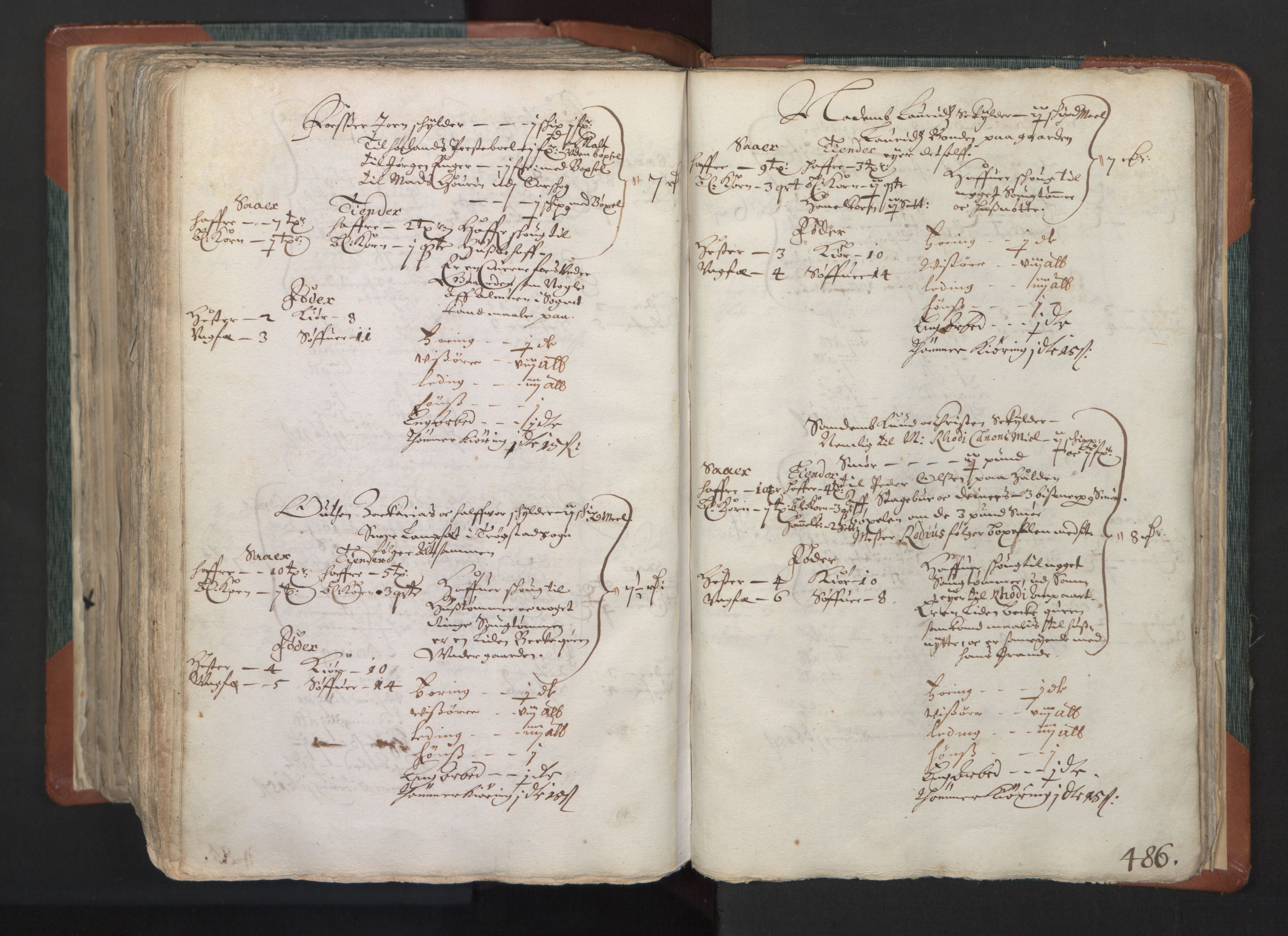 Rentekammeret inntil 1814, Realistisk ordnet avdeling, AV/RA-EA-4070/L/L0004: Kristiania lagdømme. Alminnelig jordebok med skatteligning for Aker, Øvre Romerike og Nedre Romerike fogderier., 1661, s. 485b-486a