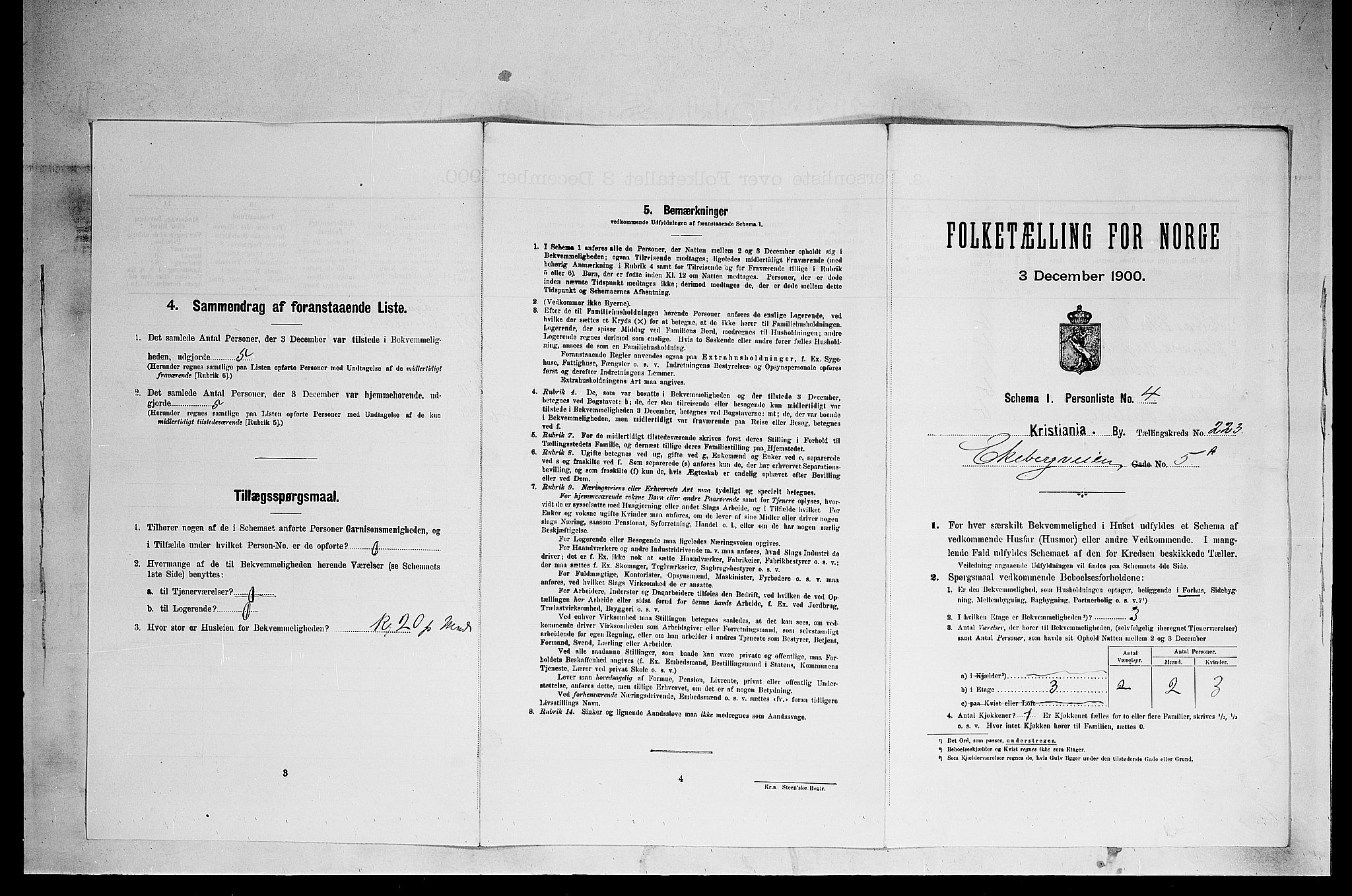 SAO, Folketelling 1900 for 0301 Kristiania kjøpstad, 1900, s. 18730