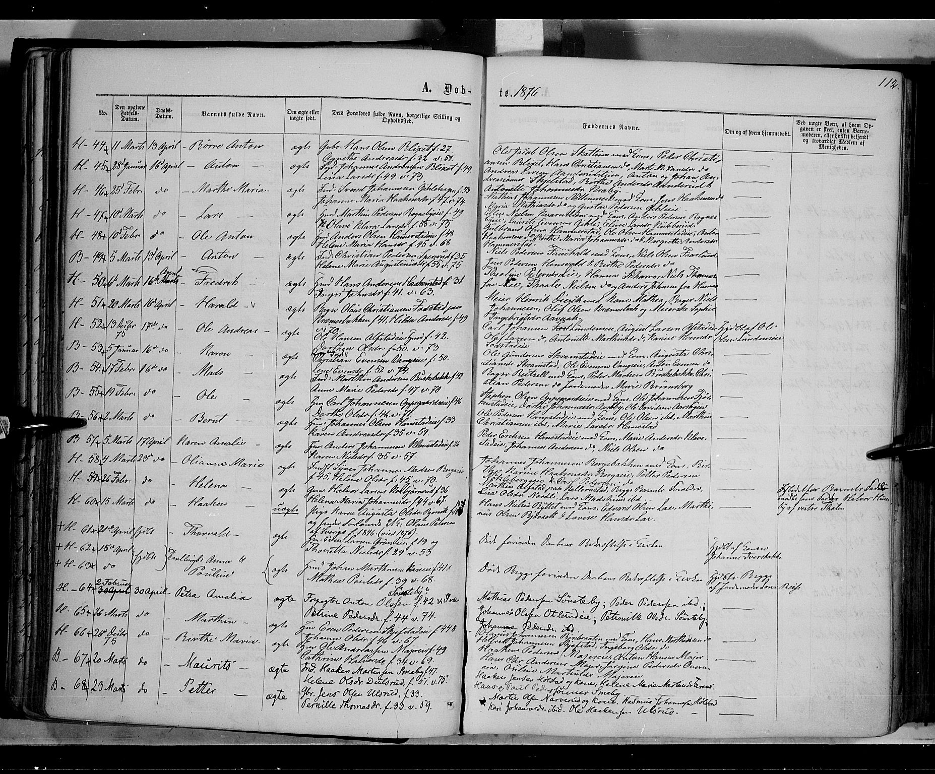 Østre Toten prestekontor, AV/SAH-PREST-104/H/Ha/Haa/L0005: Ministerialbok nr. 5, 1866-1877, s. 112