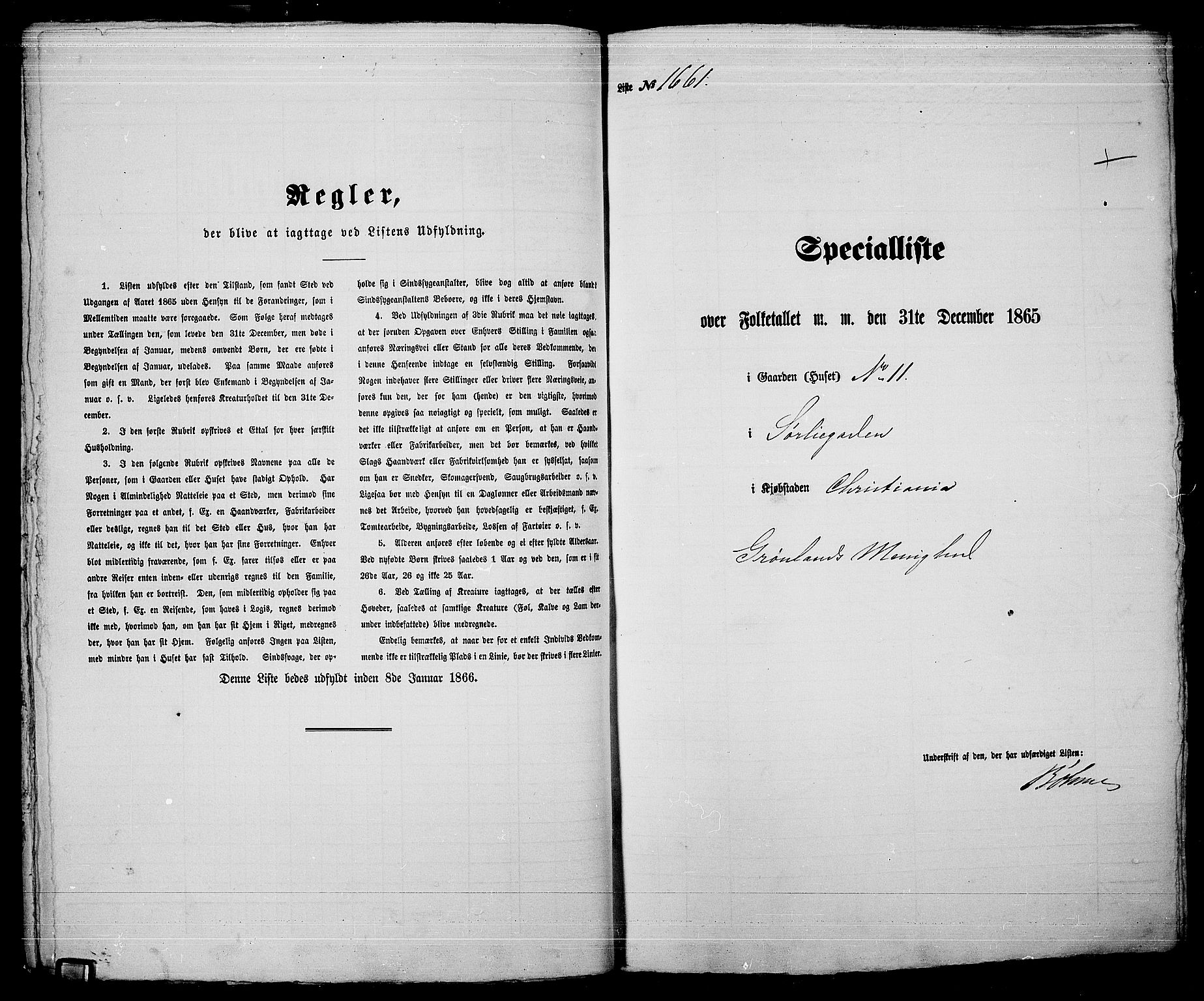 RA, Folketelling 1865 for 0301 Kristiania kjøpstad, 1865, s. 3760