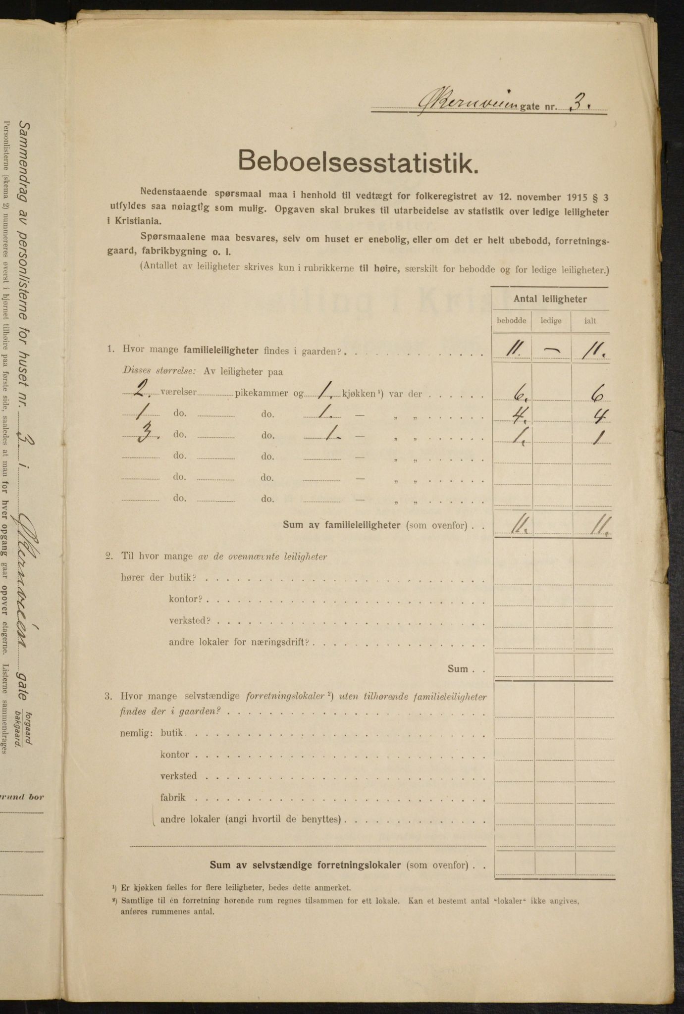 OBA, Kommunal folketelling 1.2.1916 for Kristiania, 1916, s. 132377