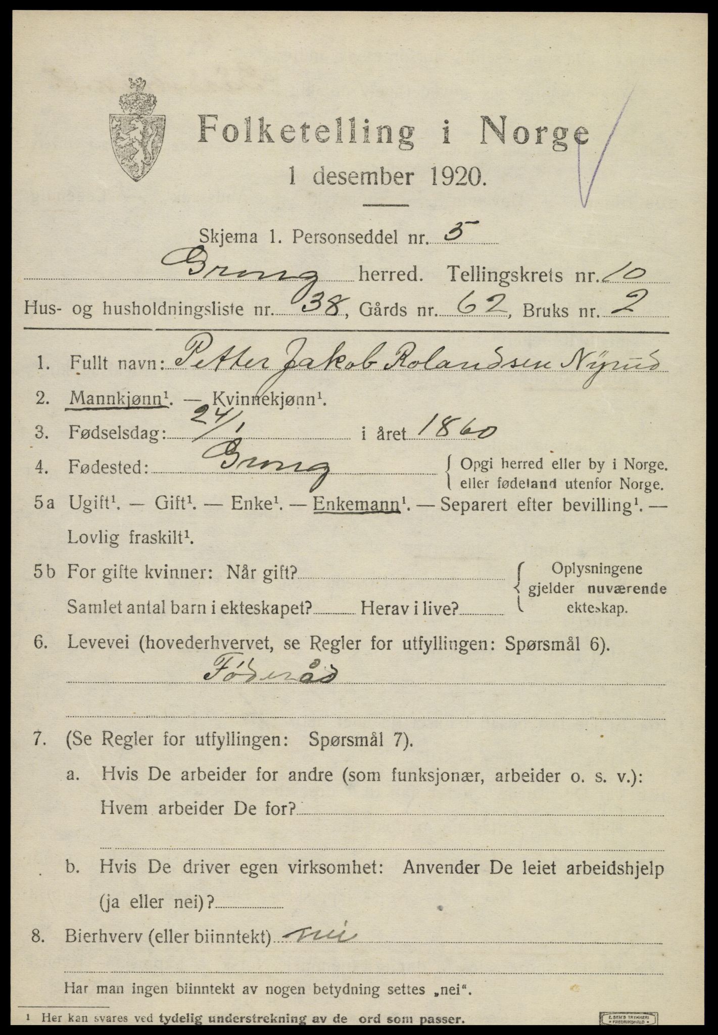 SAT, Folketelling 1920 for 1742 Grong herred, 1920, s. 6091
