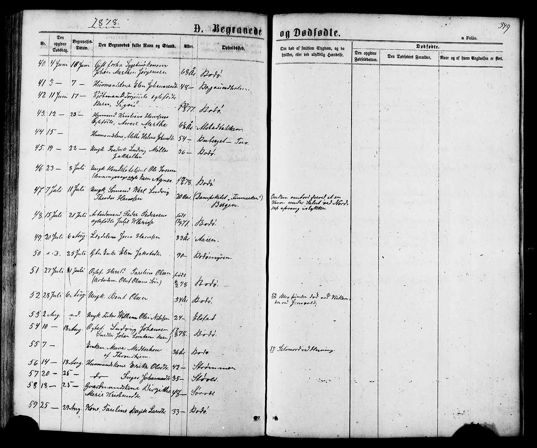 Ministerialprotokoller, klokkerbøker og fødselsregistre - Nordland, AV/SAT-A-1459/801/L0029: Klokkerbok nr. 801C04, 1868-1878, s. 349