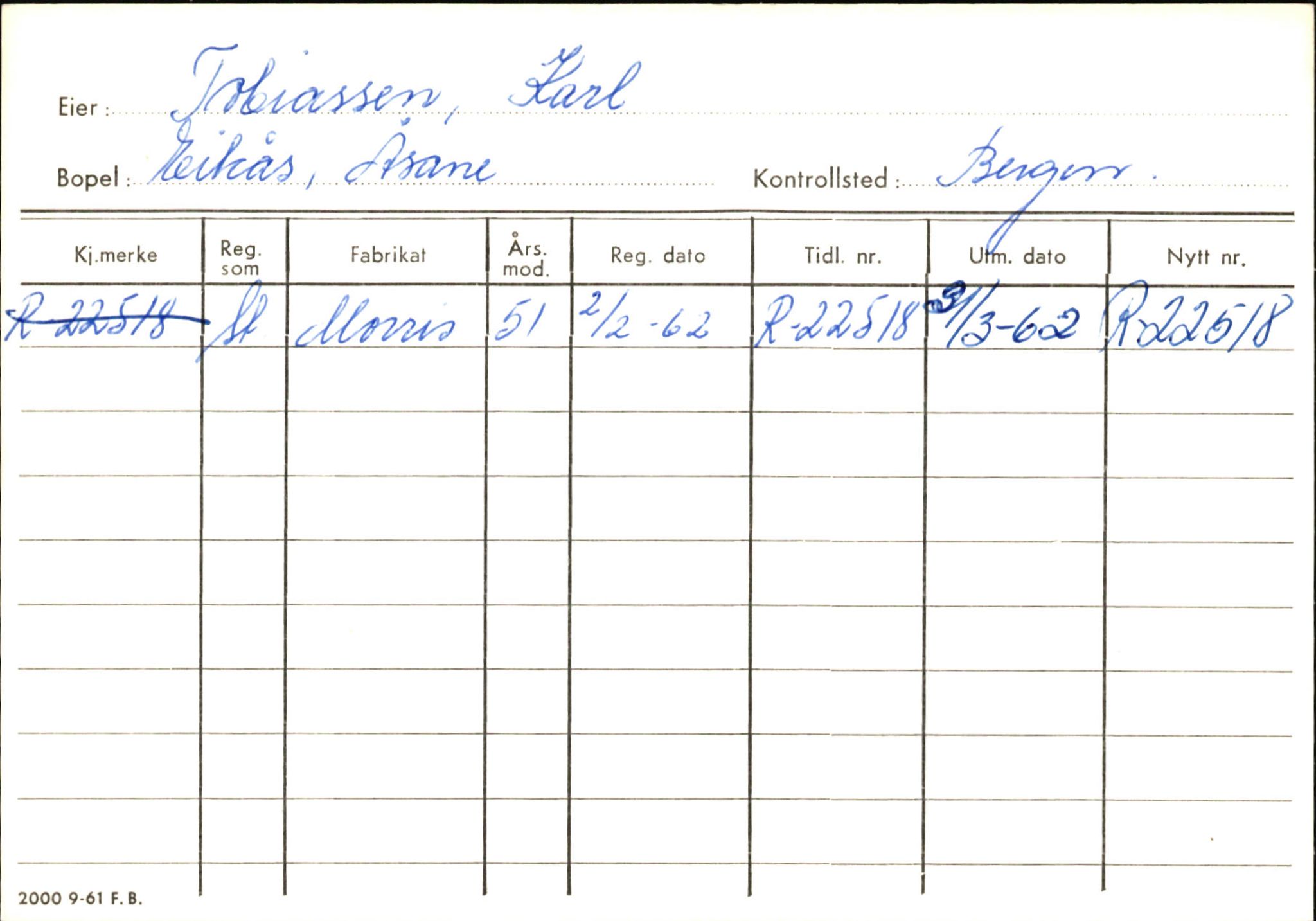 Statens vegvesen, Hordaland vegkontor, AV/SAB-A-5201/2/Ha/L0056: R-eierkort T, 1920-1971, s. 4