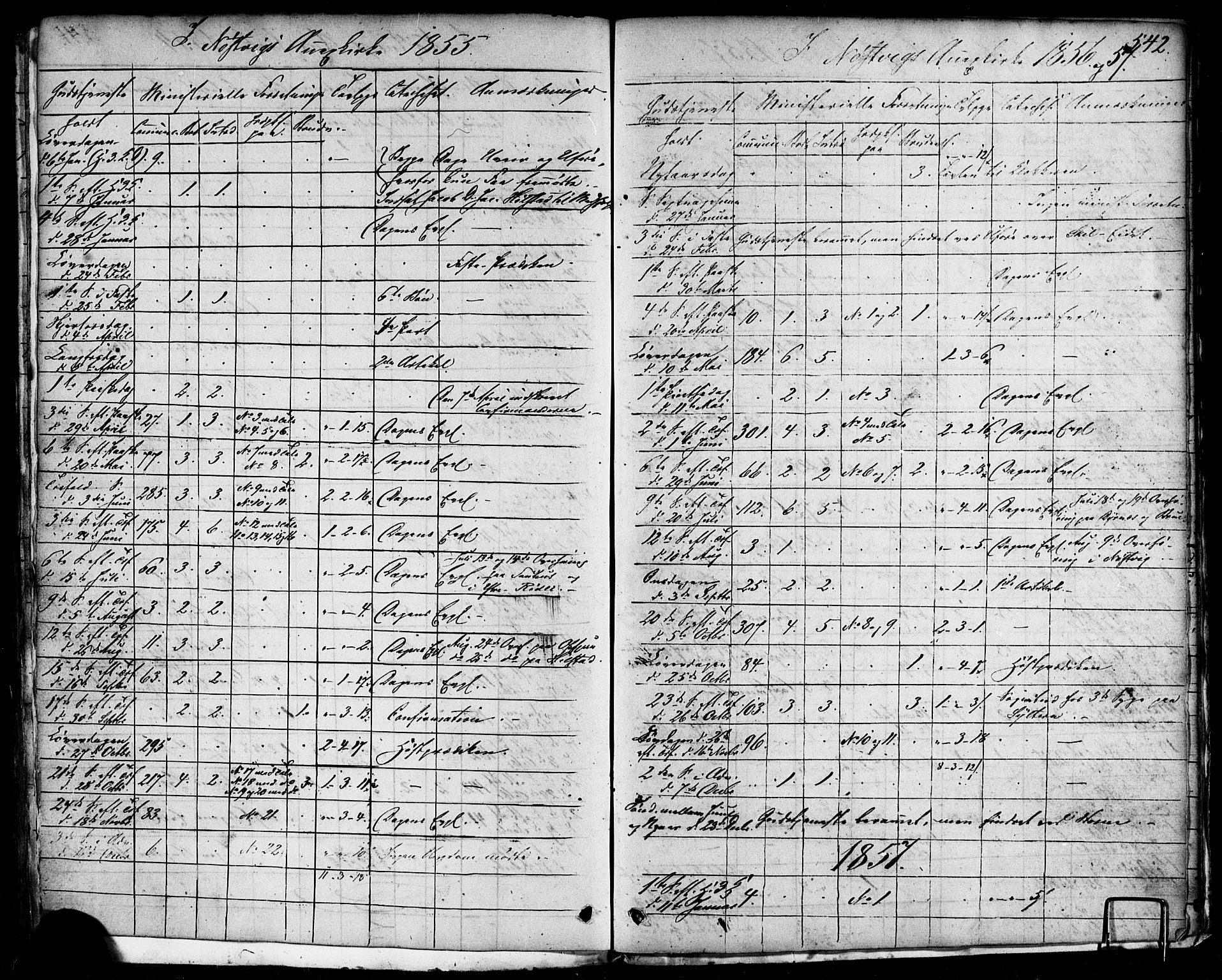 Ministerialprotokoller, klokkerbøker og fødselsregistre - Nordland, AV/SAT-A-1459/814/L0224: Ministerialbok nr. 814A05, 1834-1874, s. 542