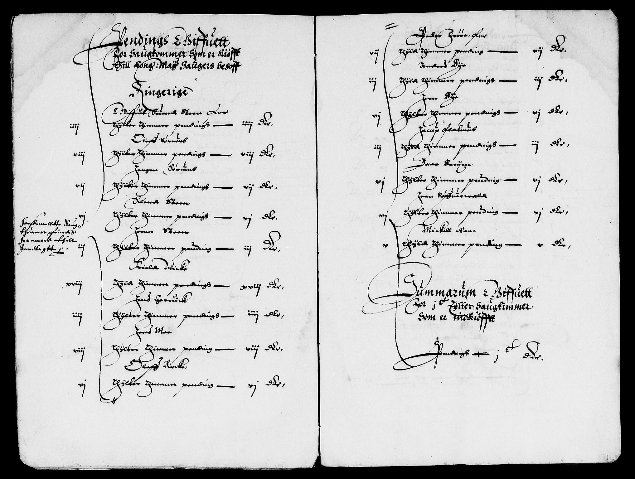 Rentekammeret inntil 1814, Reviderte regnskaper, Lensregnskaper, AV/RA-EA-5023/R/Rb/Rbm/L0001: Eiker len, 1607-1618