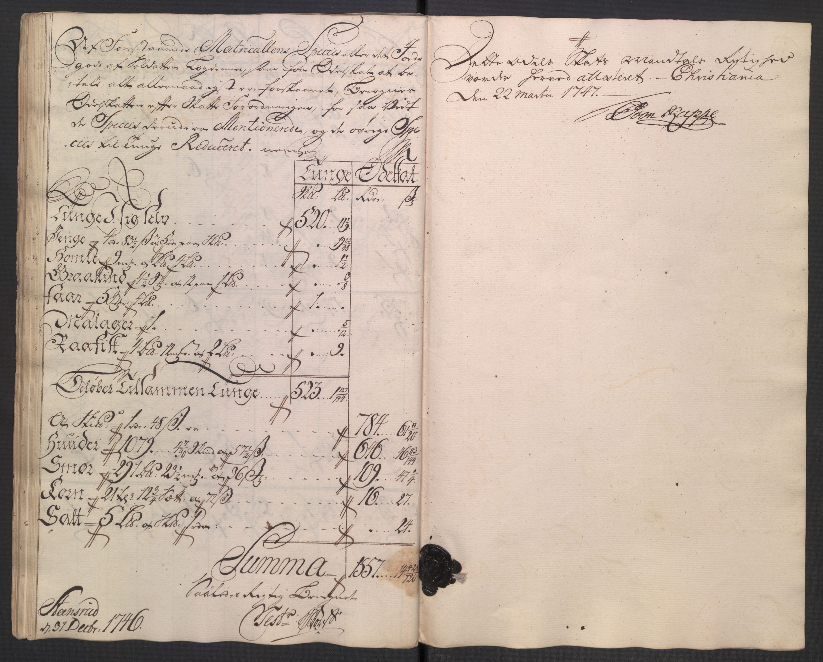 Rentekammeret inntil 1814, Reviderte regnskaper, Fogderegnskap, RA/EA-4092/R18/L1345: Fogderegnskap Hadeland, Toten og Valdres, 1745-1746, s. 193