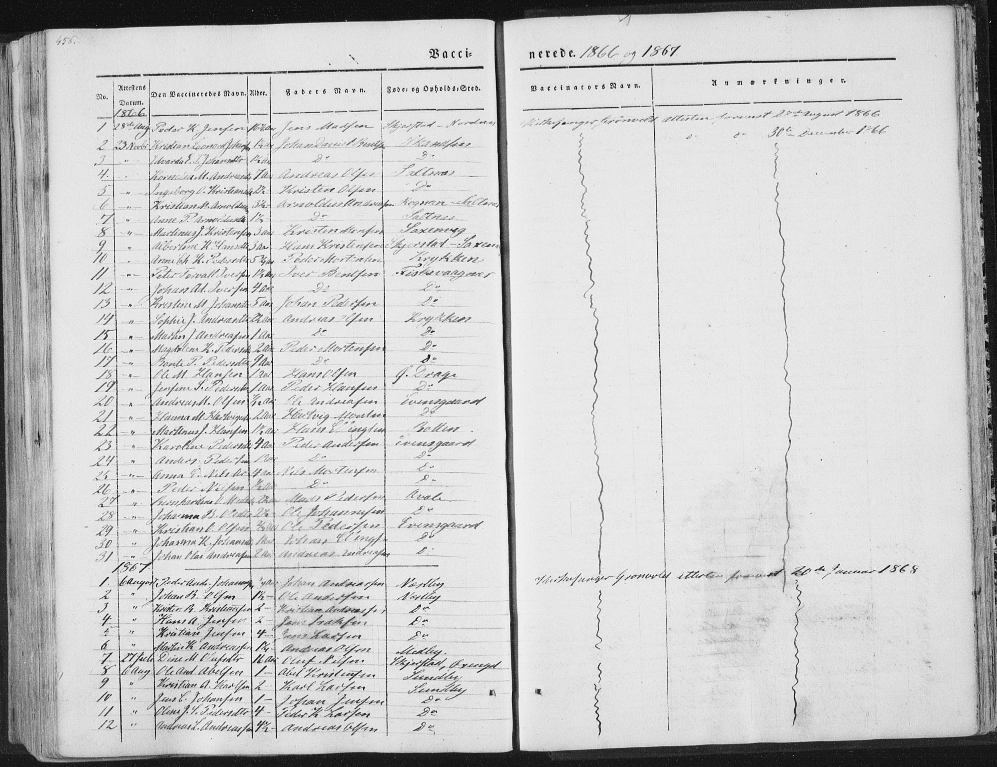 Ministerialprotokoller, klokkerbøker og fødselsregistre - Nordland, SAT/A-1459/847/L0667: Ministerialbok nr. 847A07, 1842-1871, s. 456