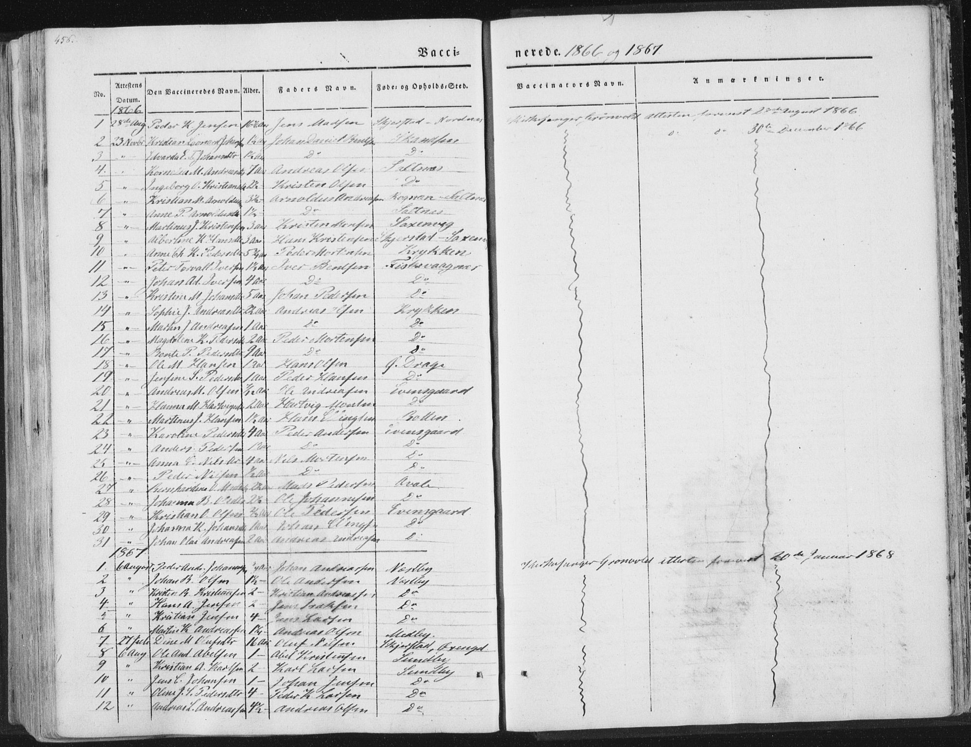 Ministerialprotokoller, klokkerbøker og fødselsregistre - Nordland, AV/SAT-A-1459/847/L0667: Ministerialbok nr. 847A07, 1842-1871, s. 456