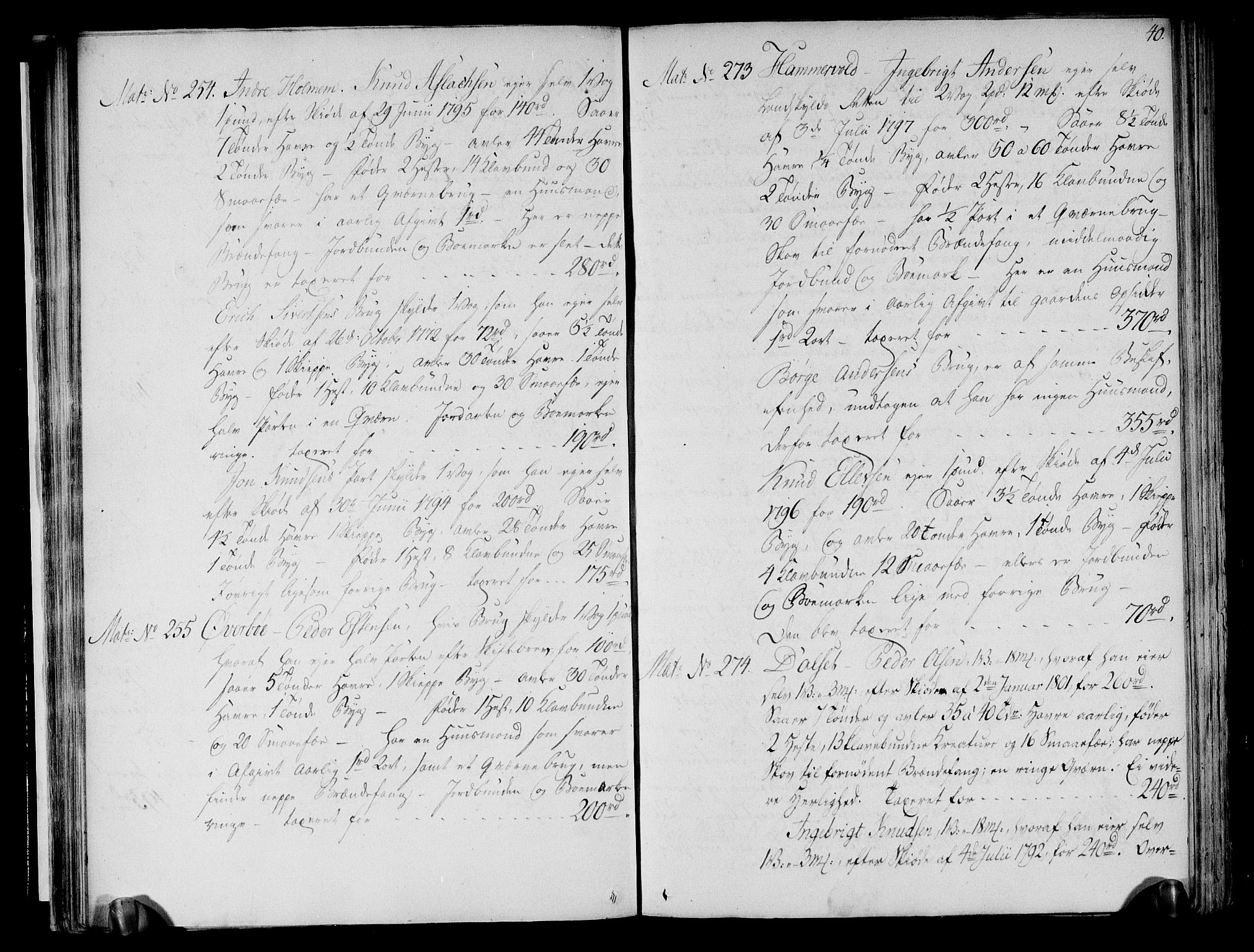 Rentekammeret inntil 1814, Realistisk ordnet avdeling, AV/RA-EA-4070/N/Ne/Nea/L0126: Romsdal fogderi. Deliberasjonsprotokoll, 1803, s. 43